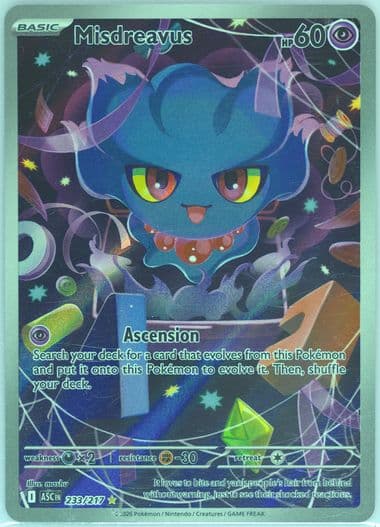 Misdreavus Illustration Rare (233) 2026 Pokemon Asc EN-Ascended Heroes