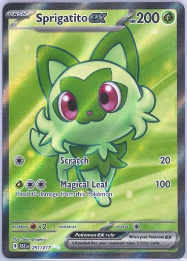 Sprigatito EX Ultra Rare (251) 2026 Pokemon Asc EN-Ascended Heroes