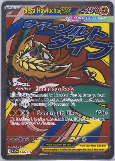 Mega Hawlucha EX Mega Attack Rare (268) 2026 Pokemon Asc EN-Ascended Heroes