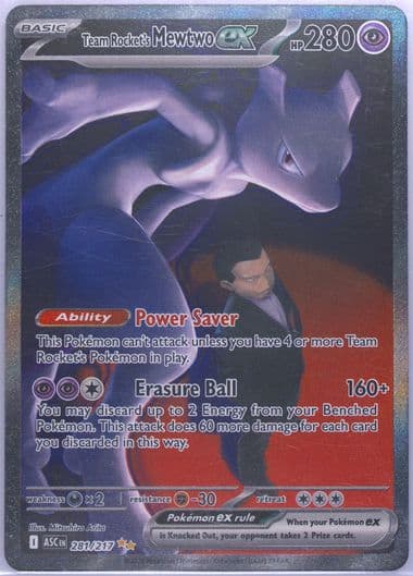 Team Rocket's Mewtwo EX Special Illustration Rare (281) 2026 Pokemon Asc EN-Ascended Heroes