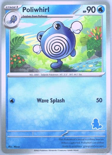 Poliwhirl French Back Error 2023 Pokemon My First Battle-Squirtle Deck