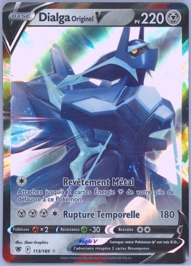 Dialga Originel V French (113) 2022 Pokemon Sword & Shield Astral Radiance