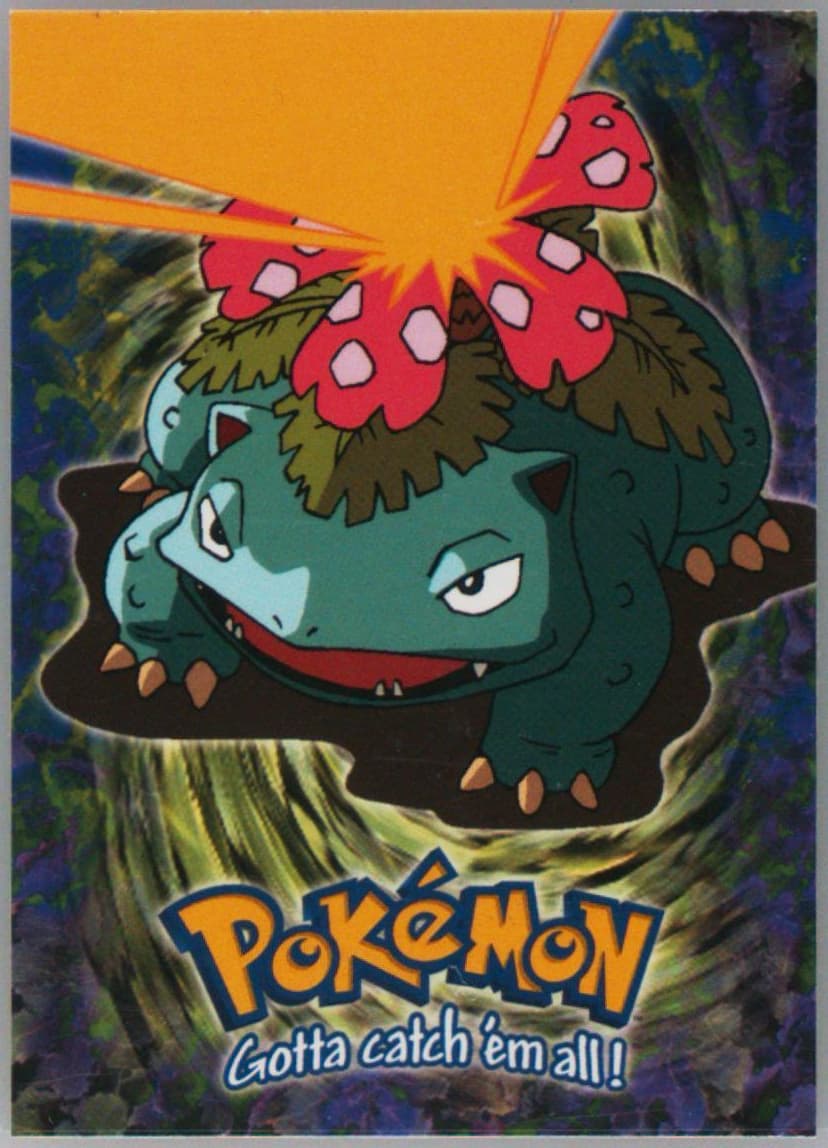 Venusaur #3 (E3) 1999 Topps Pokemon the Movie Edt