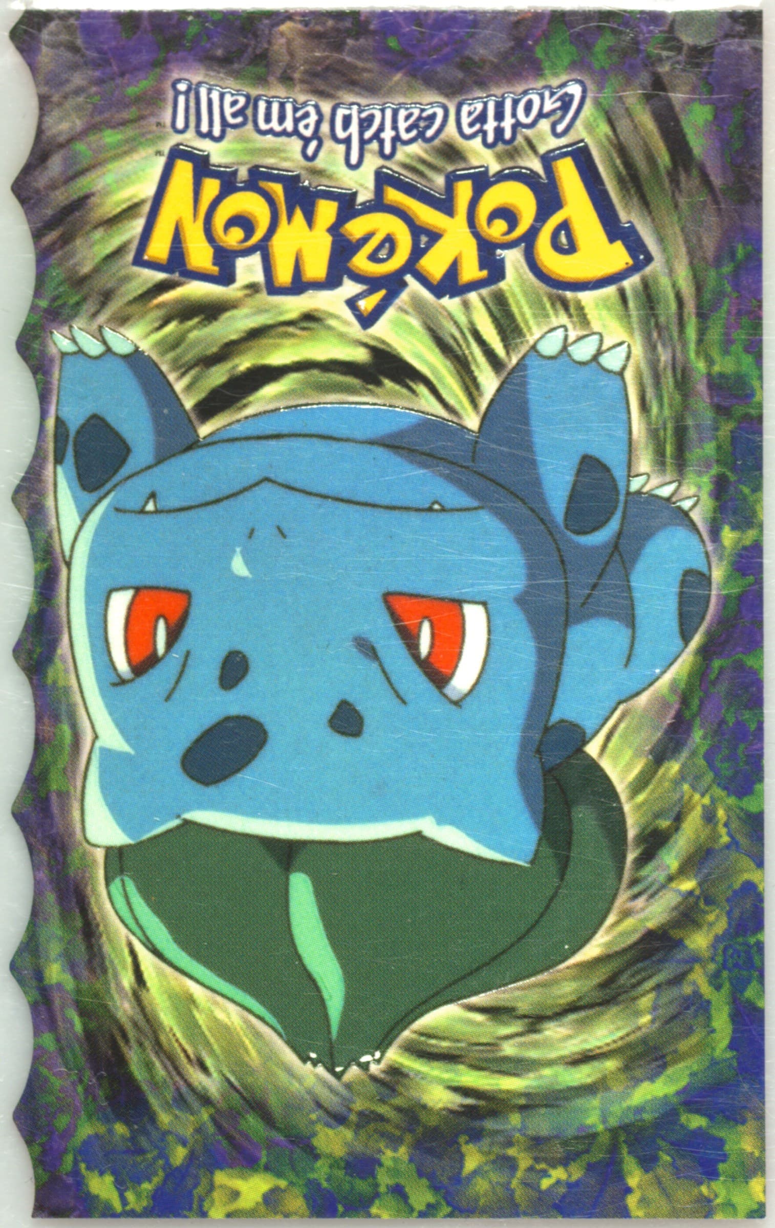 Bulbasaur (1) 1999 Topps Pokemon the Movie Die-Cut