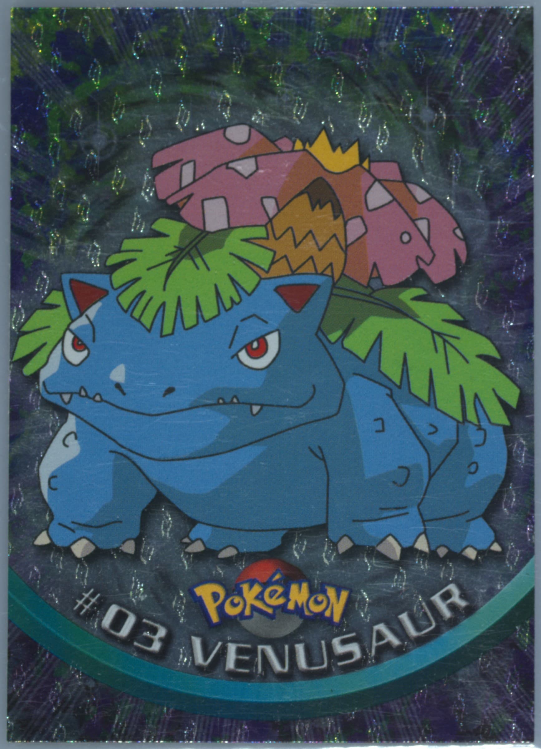 Venusaur Foil (3) 1999 Topps Pokemon TV