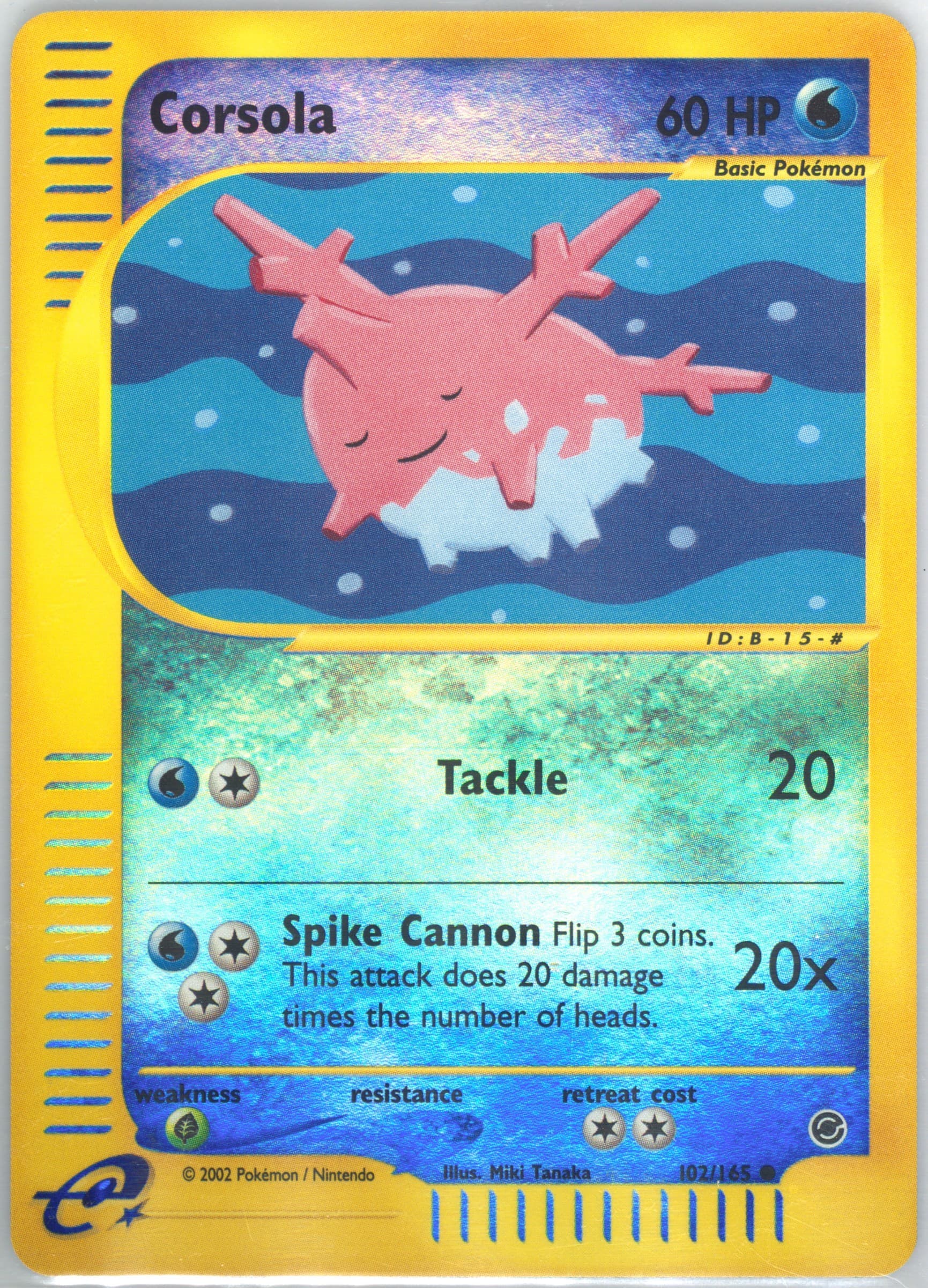 Corsola-Reverse Foil (102) 2002 Pokemon Expedition