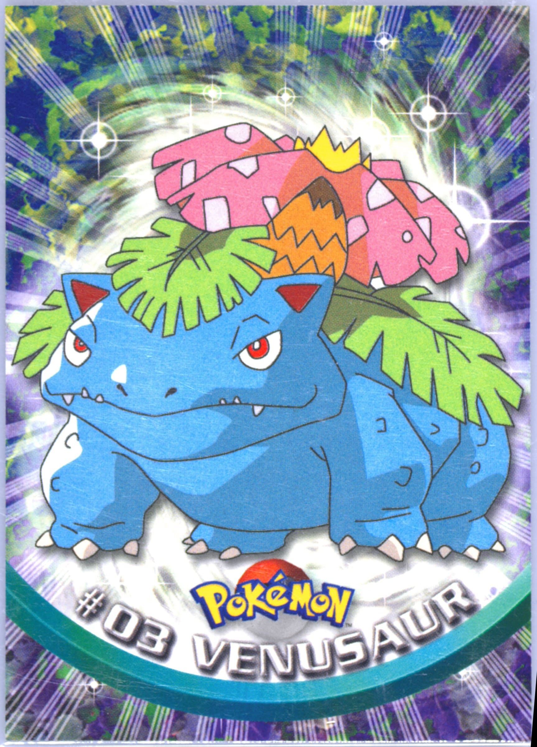 Venusaur (3) 1999 Topps Pokemon TV