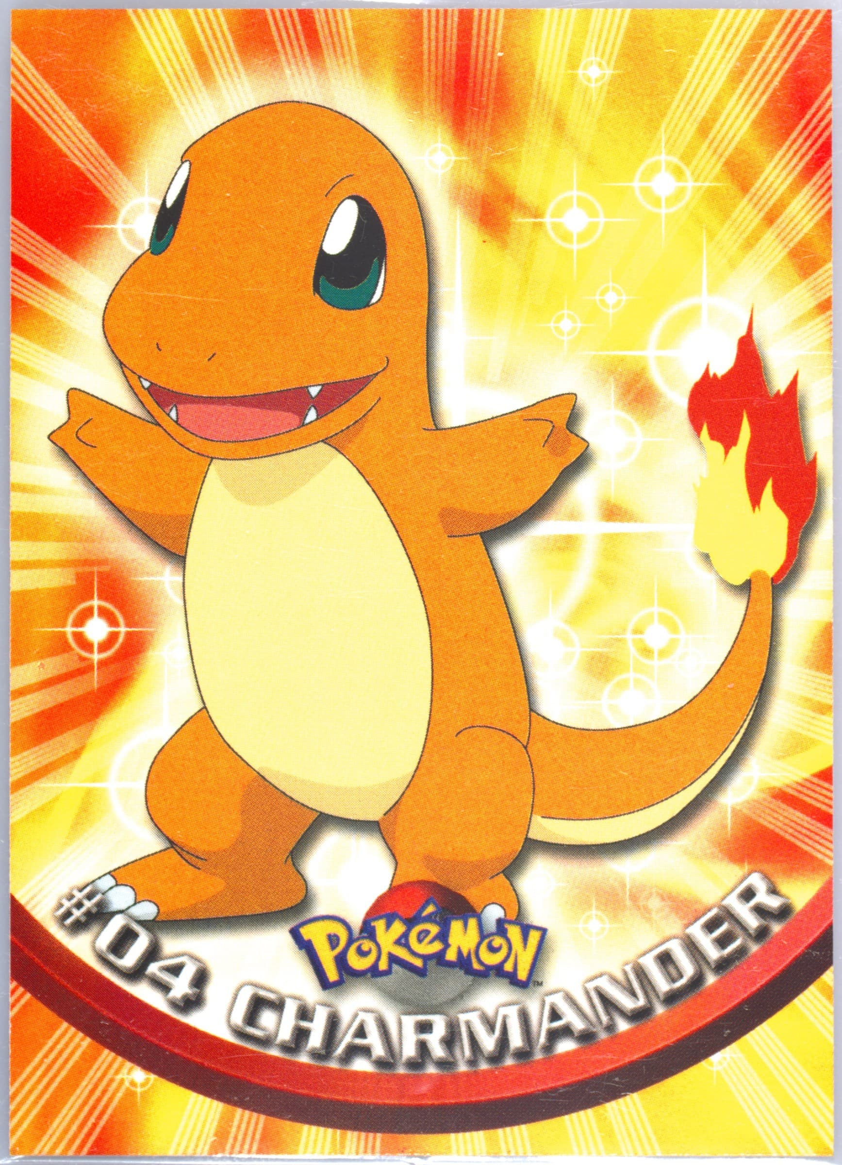Charmander (4) 1999 Topps Pokemon TV