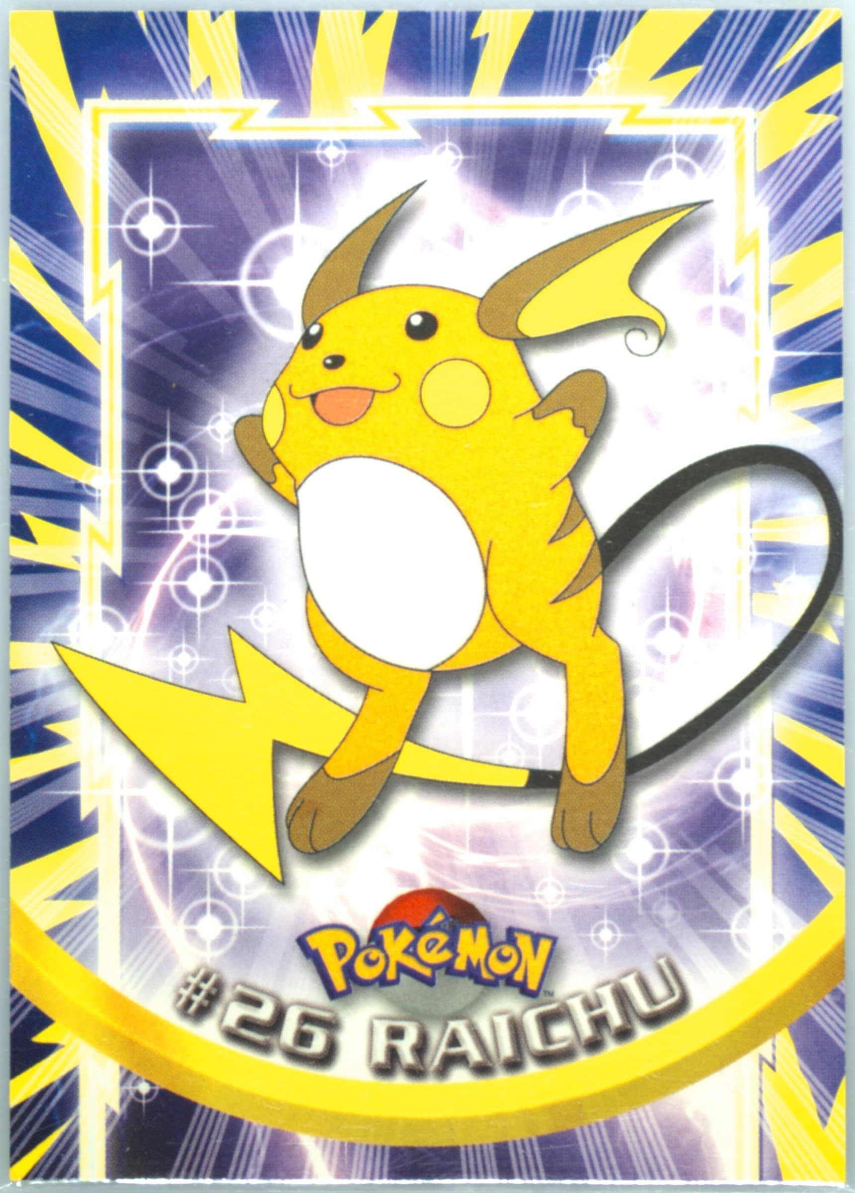 Raichu (26) 1999 Topps Pokemon TV