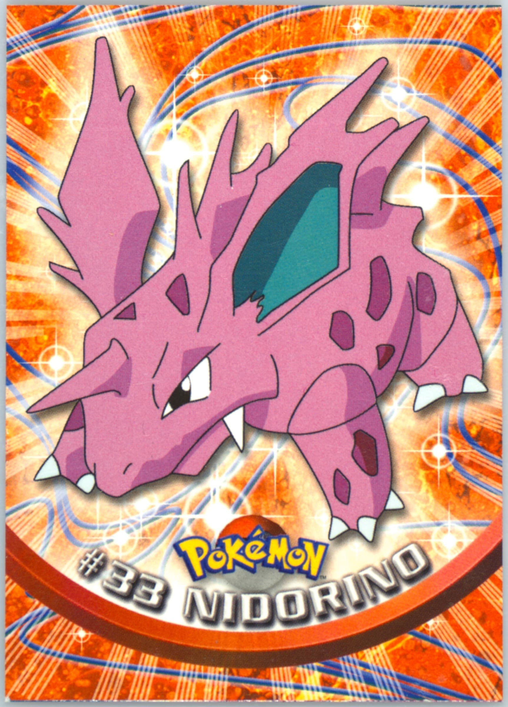 Nidorino (33) 1999 Topps Pokemon TV