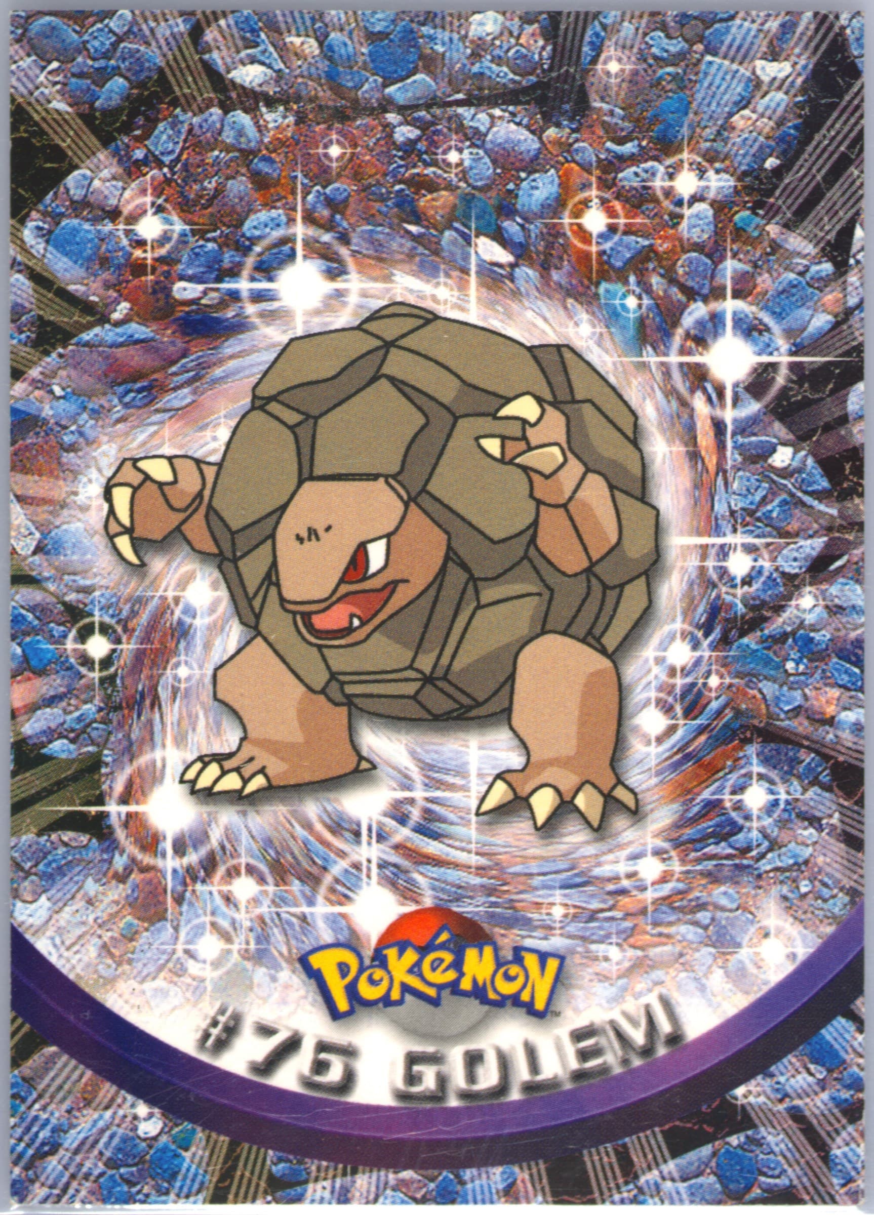 Golem (76) 1999 Topps Pokemon TV