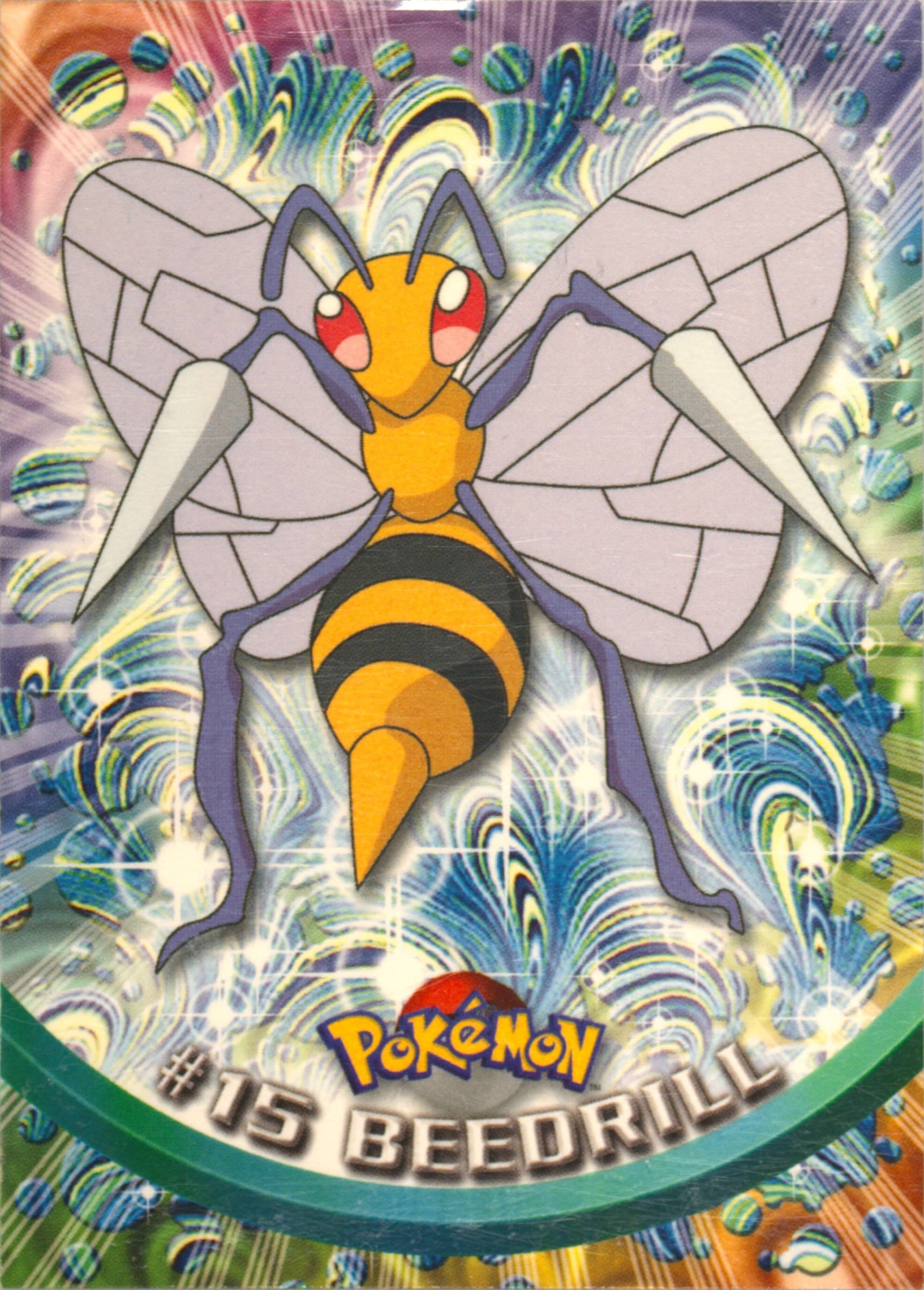 Beedrill (15) 1999 Topps Pokemon TV