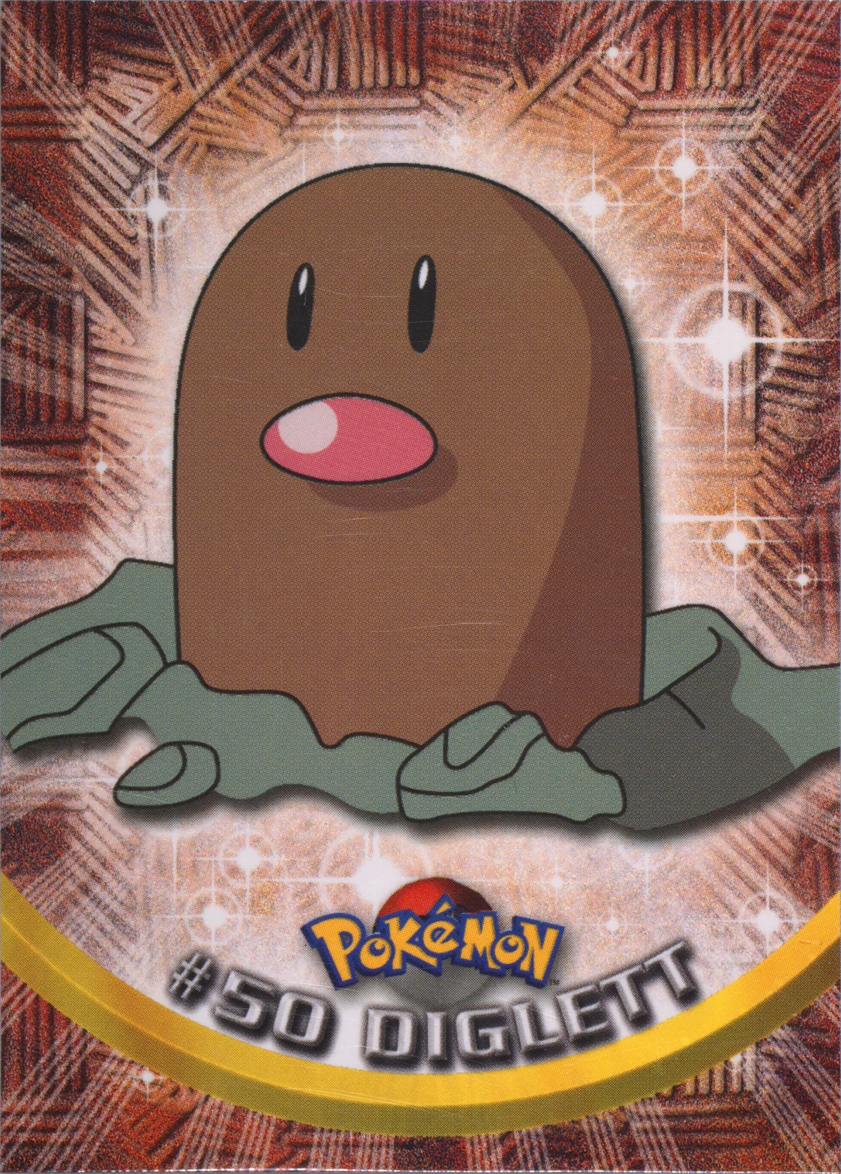 Diglett (50) 1999 Topps Pokemon TV