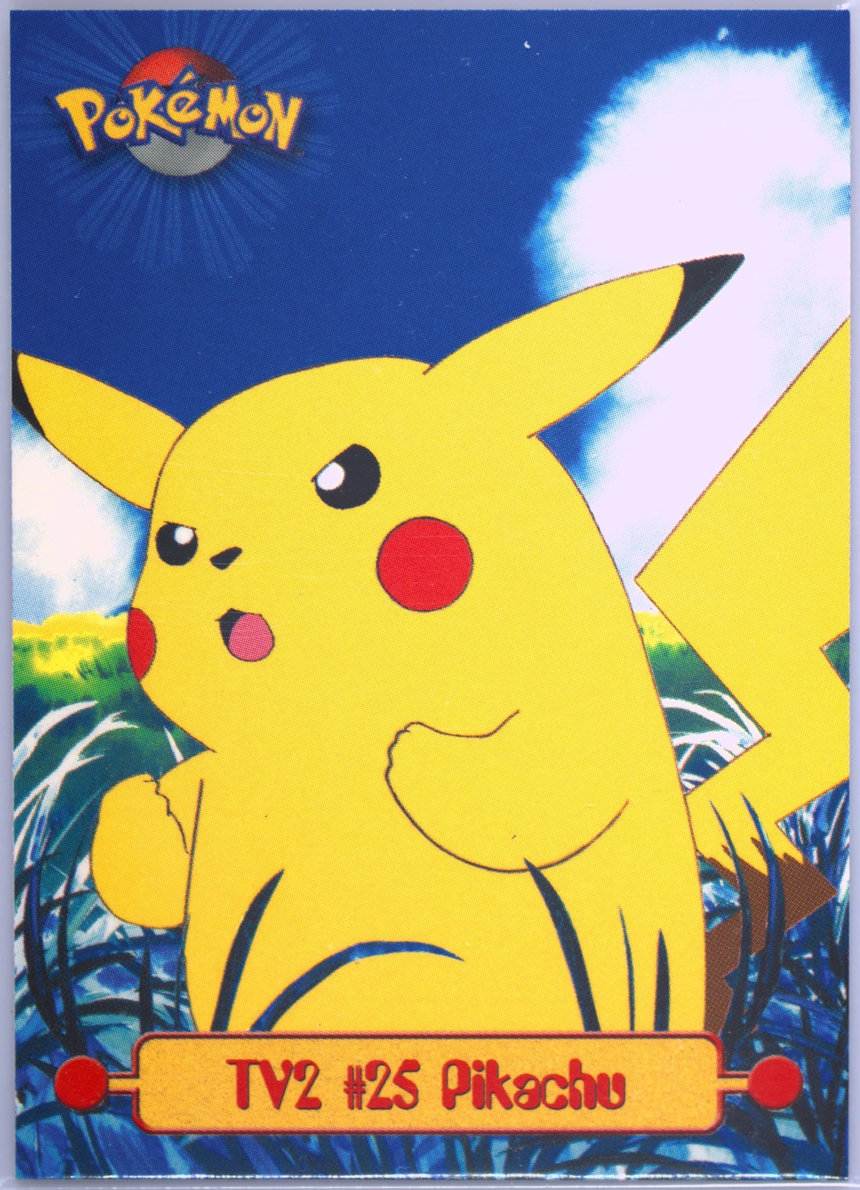 Pikachu (TV2) 1999 Topps Pokemon Series 1 Character Cards