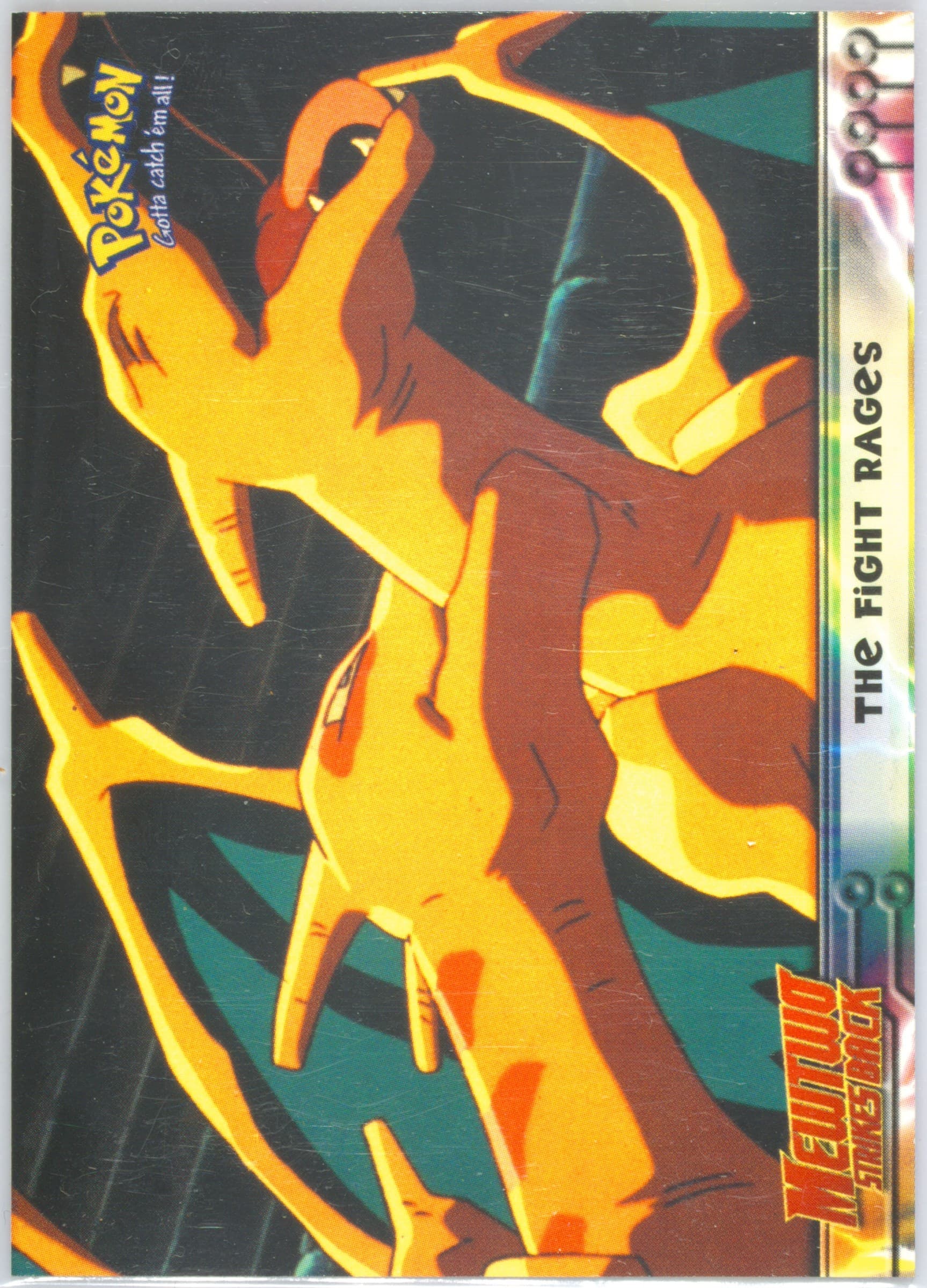 Movie Edition The Fight Rages (35) 1999 Topps Pokemon the Movie Edt