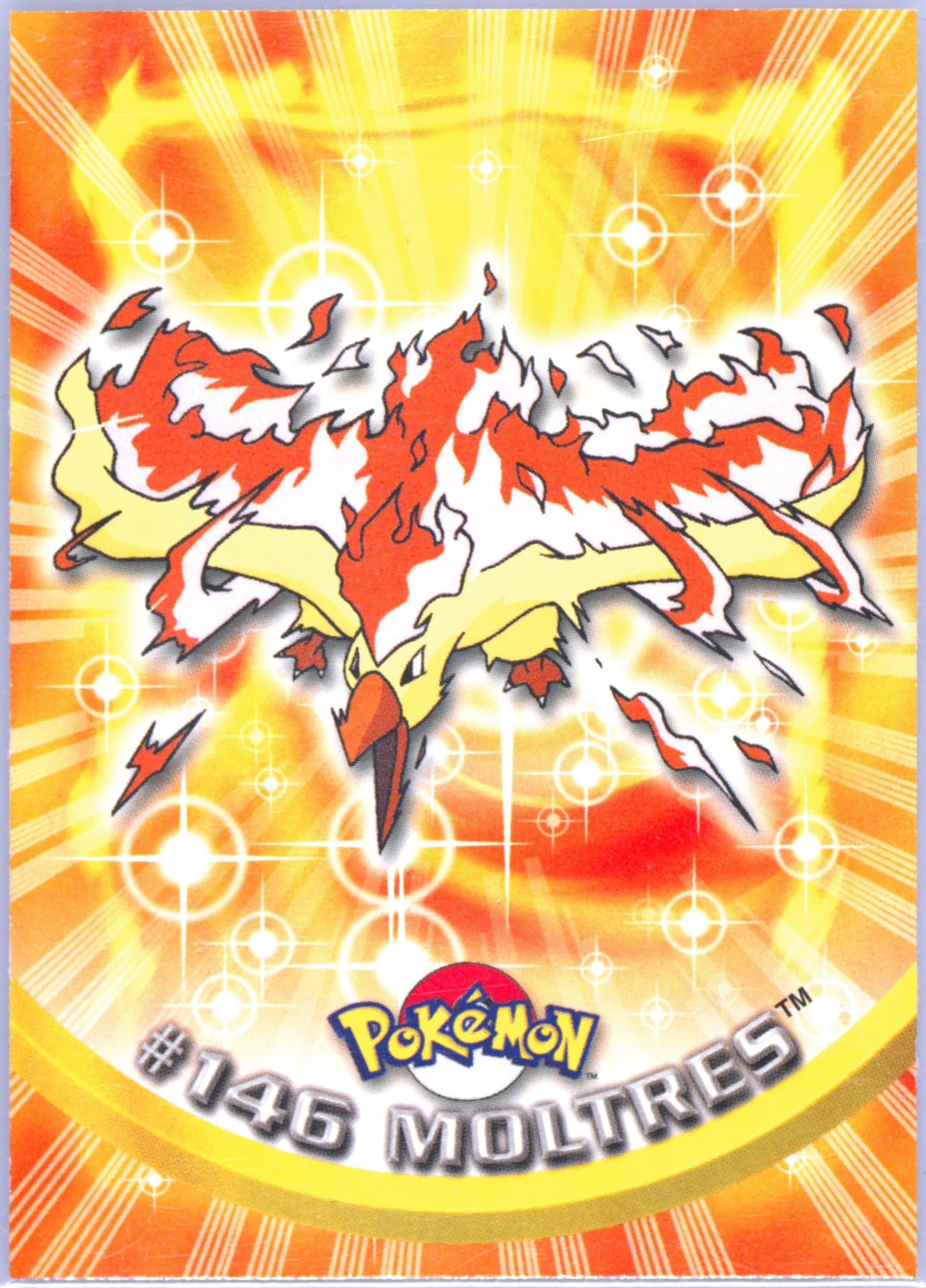Moltres (146) 2000 Topps Pokemon TV Animation Series 3
