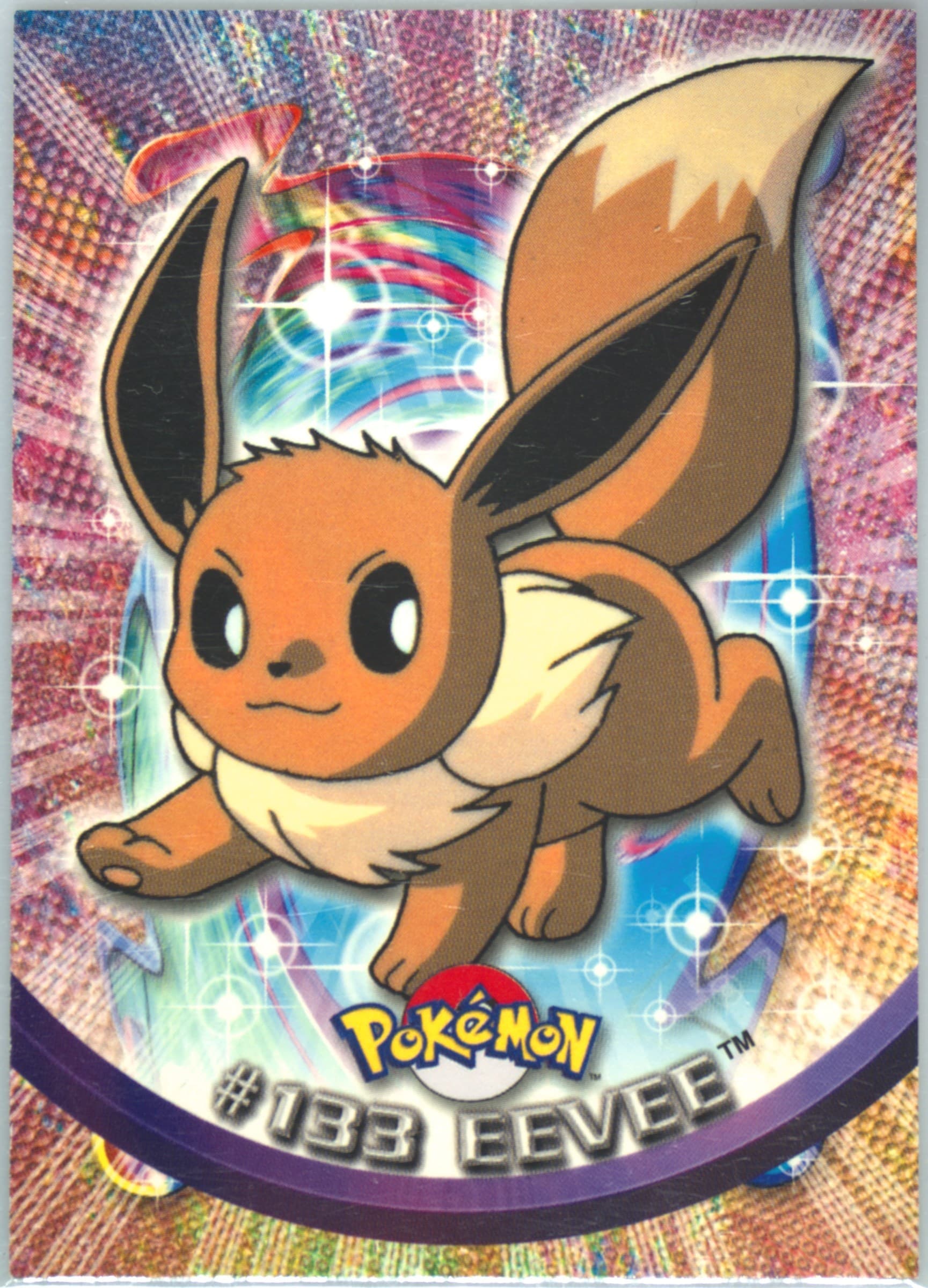 Eevee (133) 2000 Topps Pokemon TV Animation Series 3