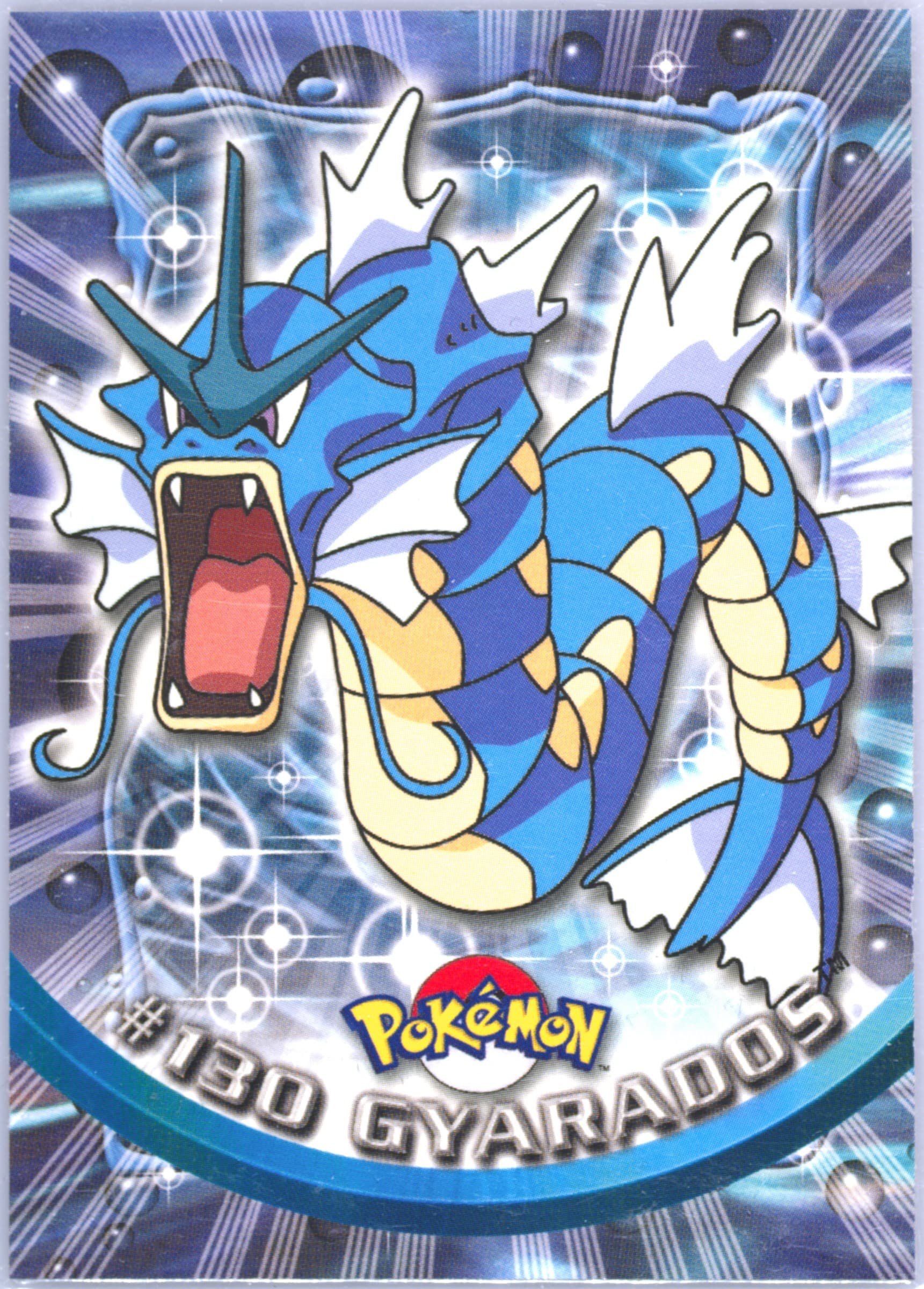 Gyarados (130) 2000 Topps Pokemon TV Animation Series 3