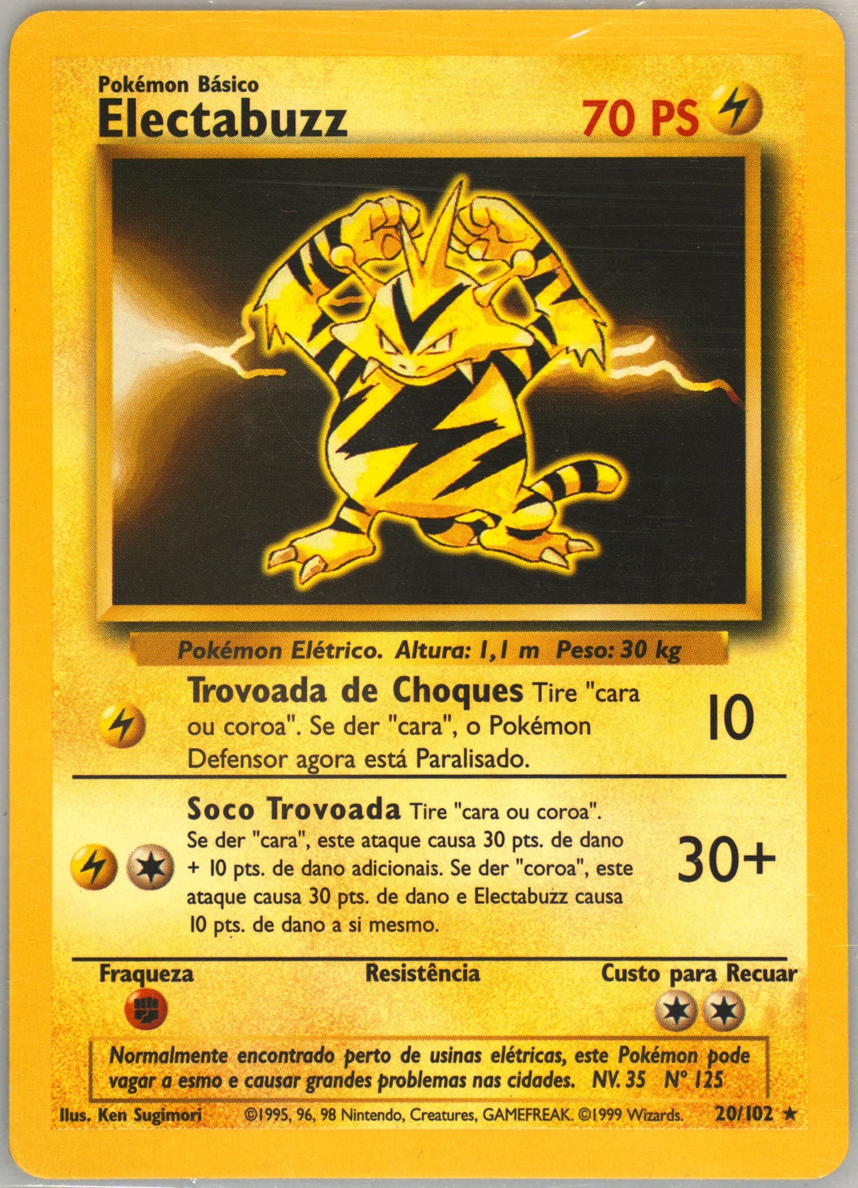 Electabuzz (20) 1999 Pokemon Portuguese