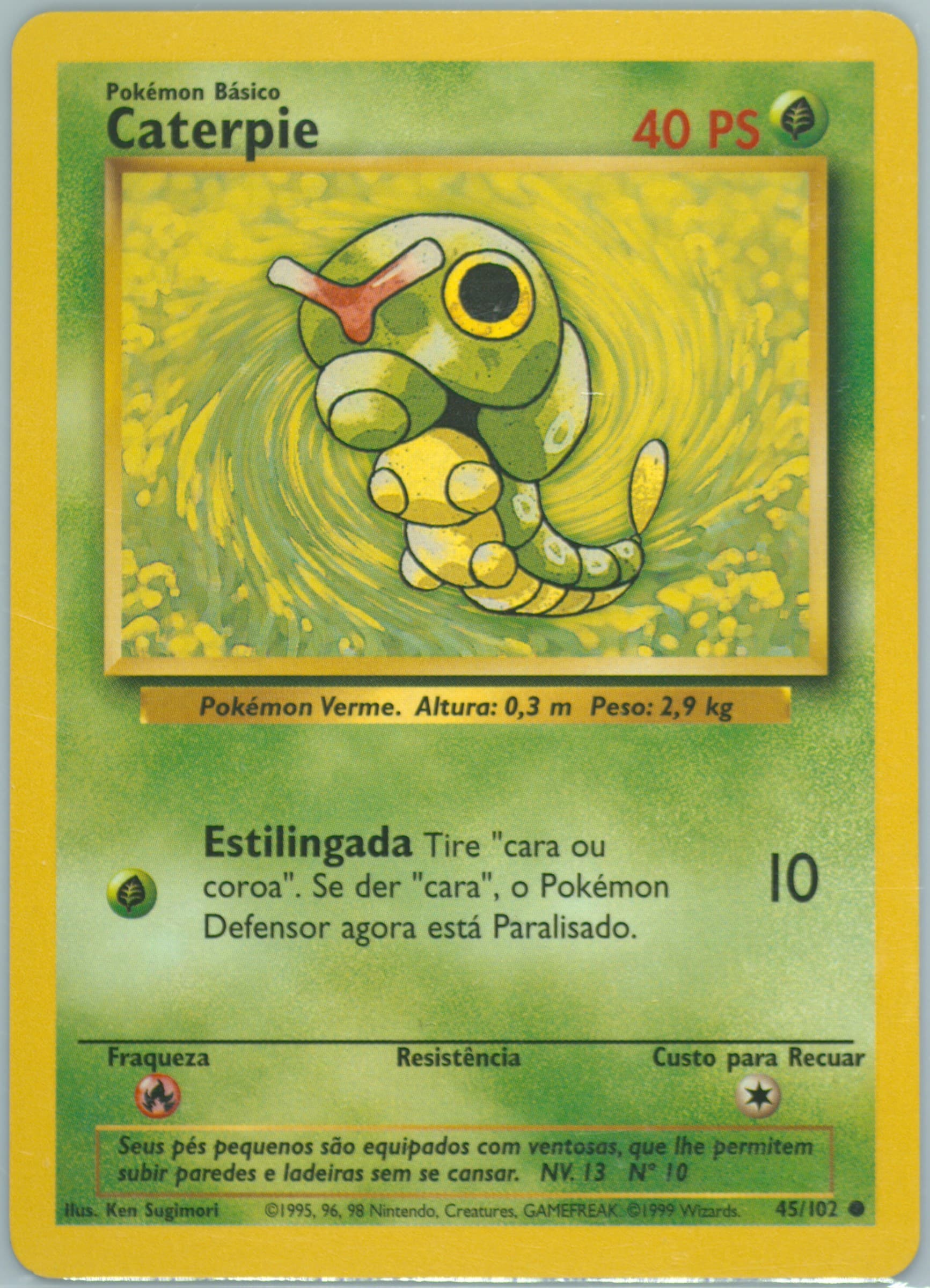 Caterpie (45) 1999 Pokemon Portuguese