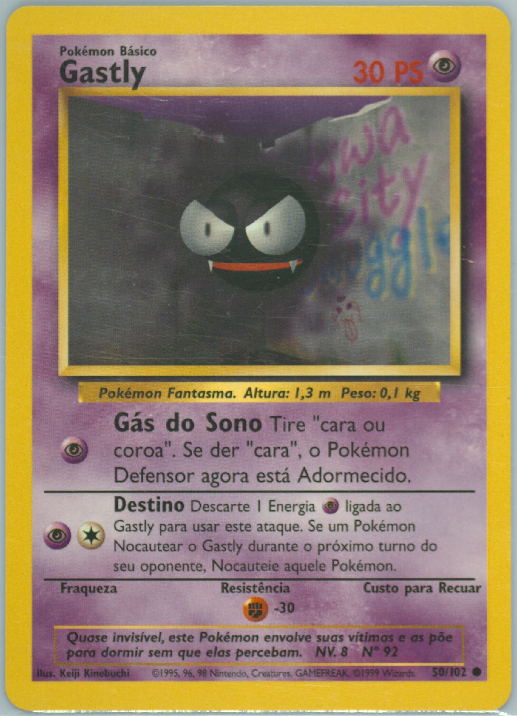 Gastly (50) 1999 Pokemon Portuguese