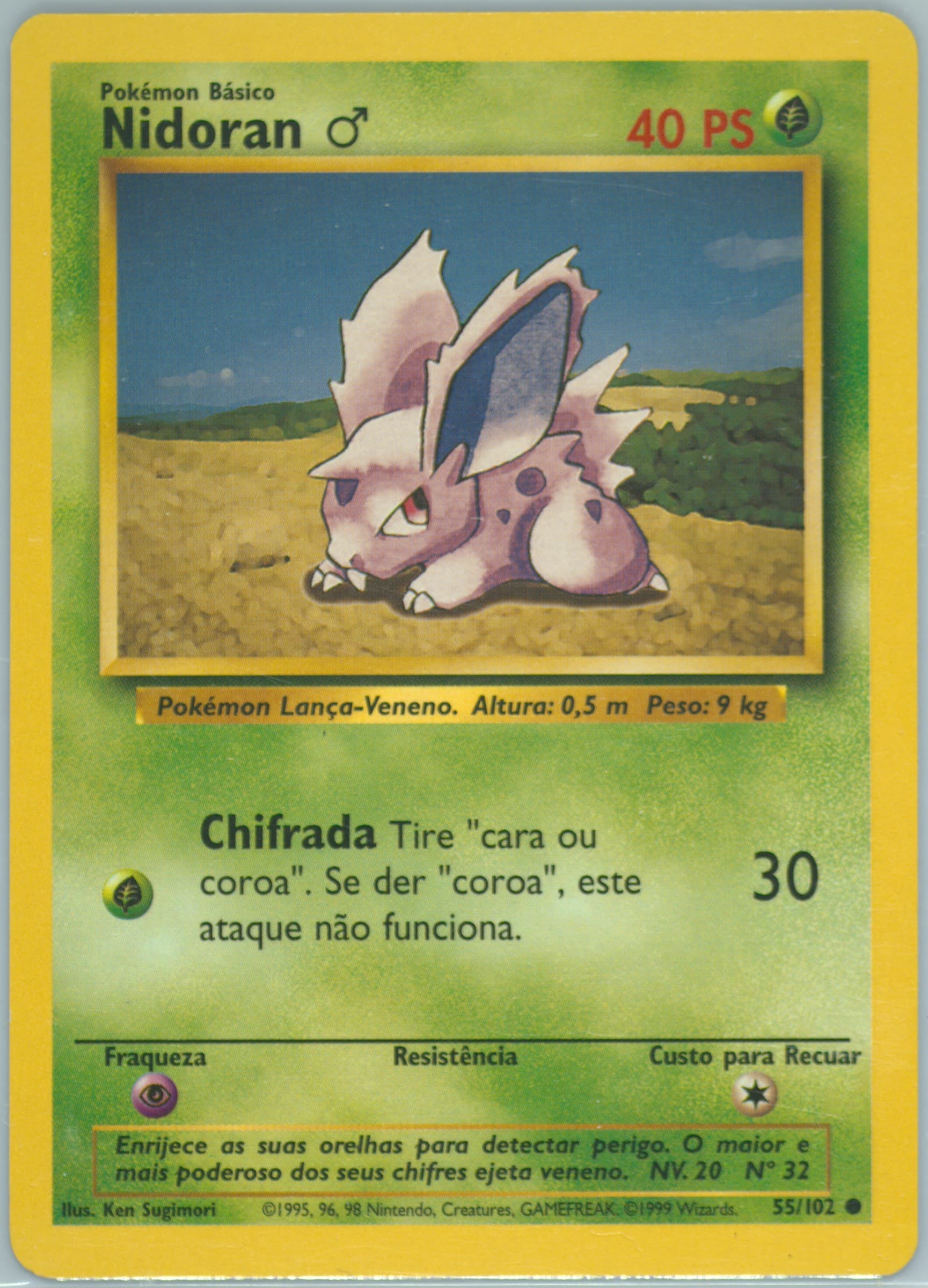 Nidoran (55) 1999 Pokemon Portuguese