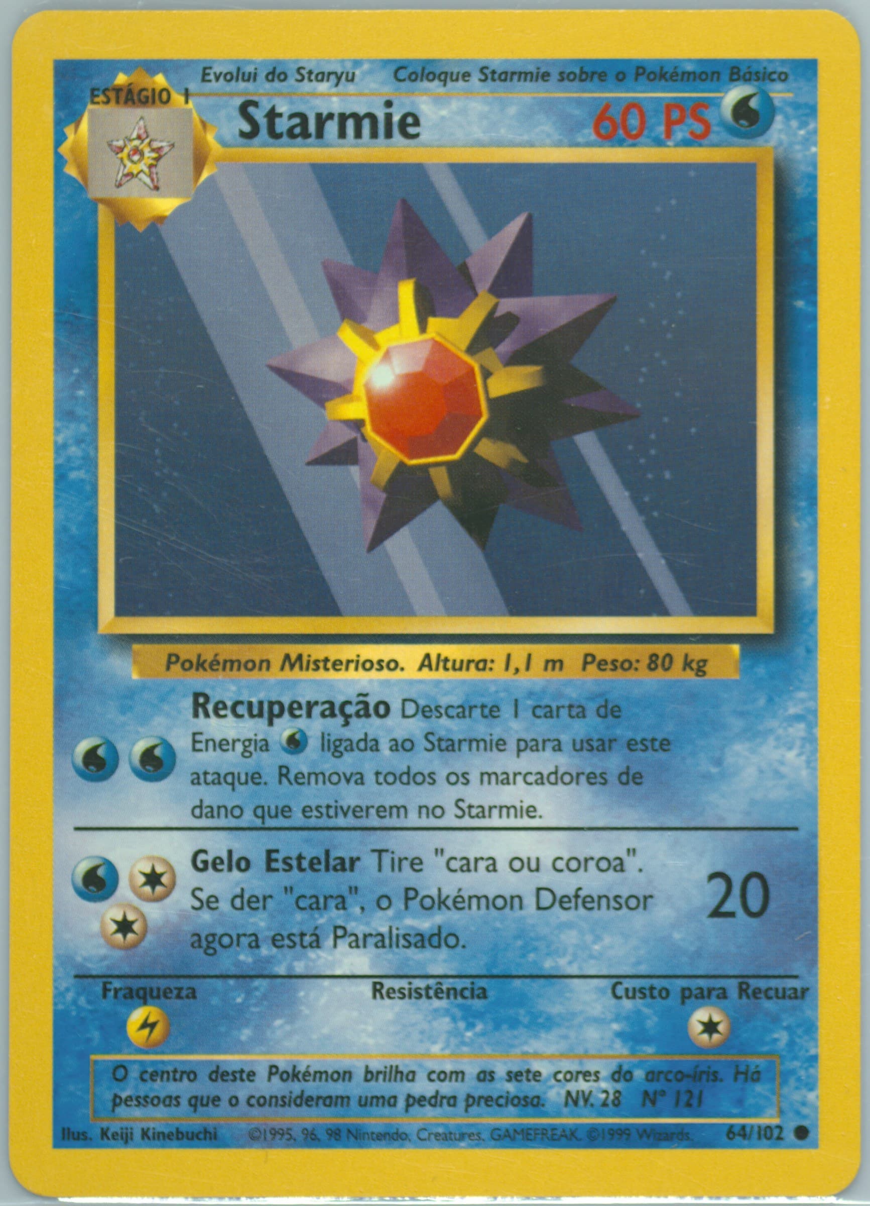 Starmie (64) 1999 Pokemon Portuguese