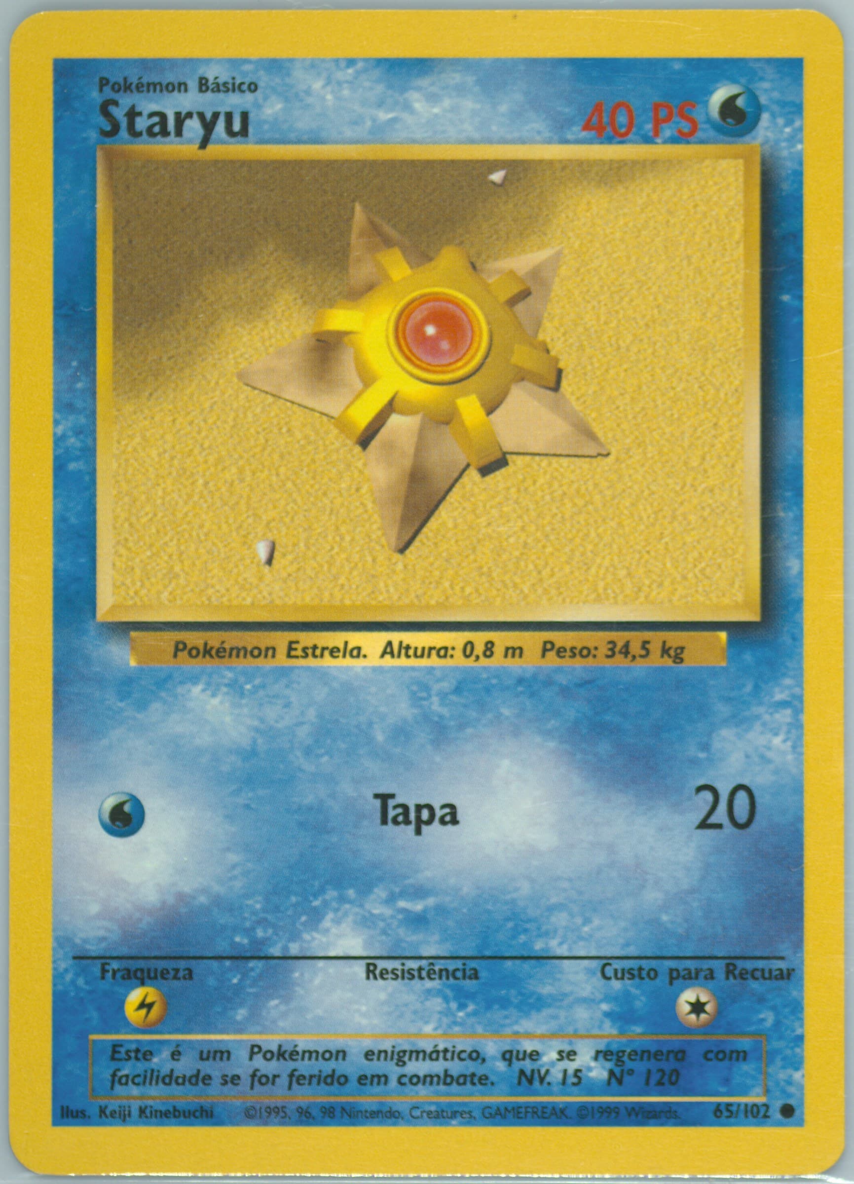 Staryu (65) 1999 Pokemon Portuguese