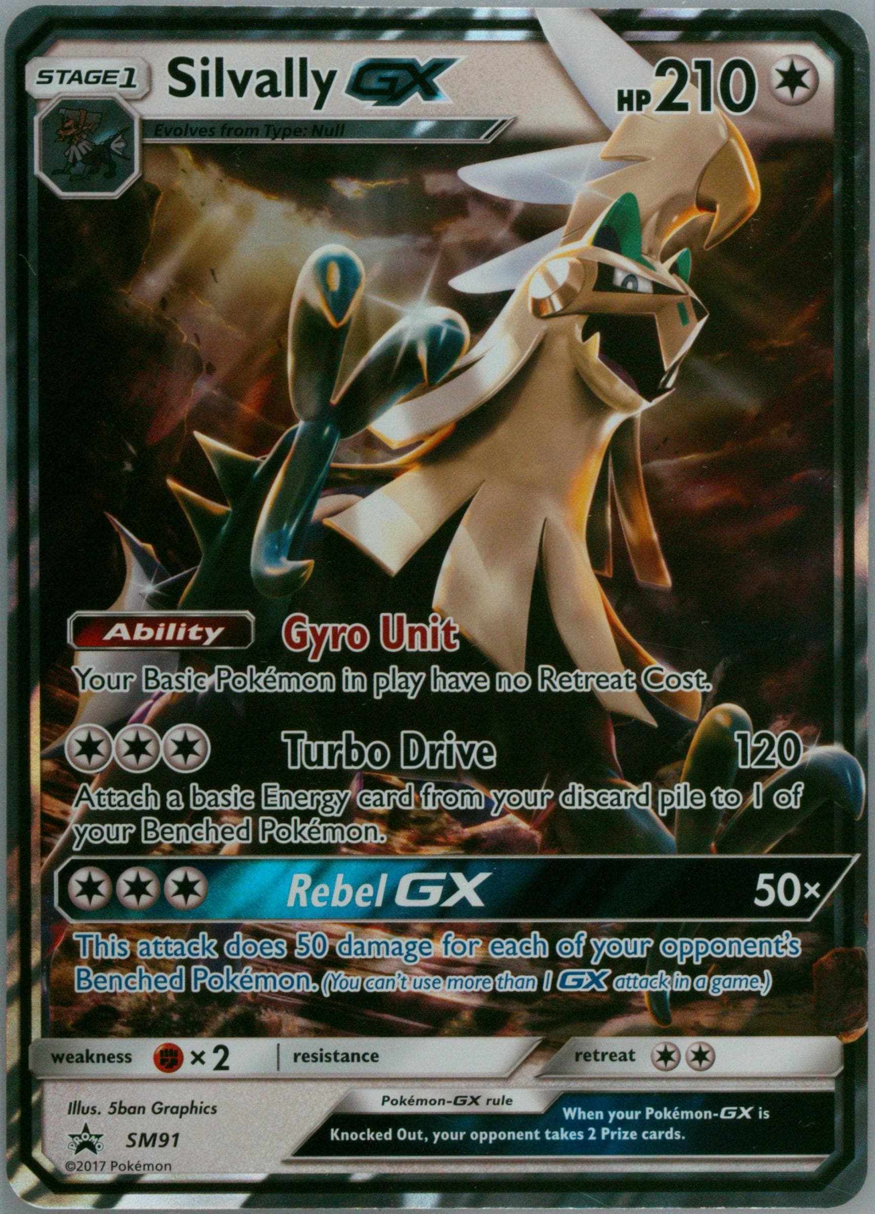 Silvally GX Shiny Silvally GX Box-Jumbo (SM91) 2017 Pokemon SM Black Star Promo