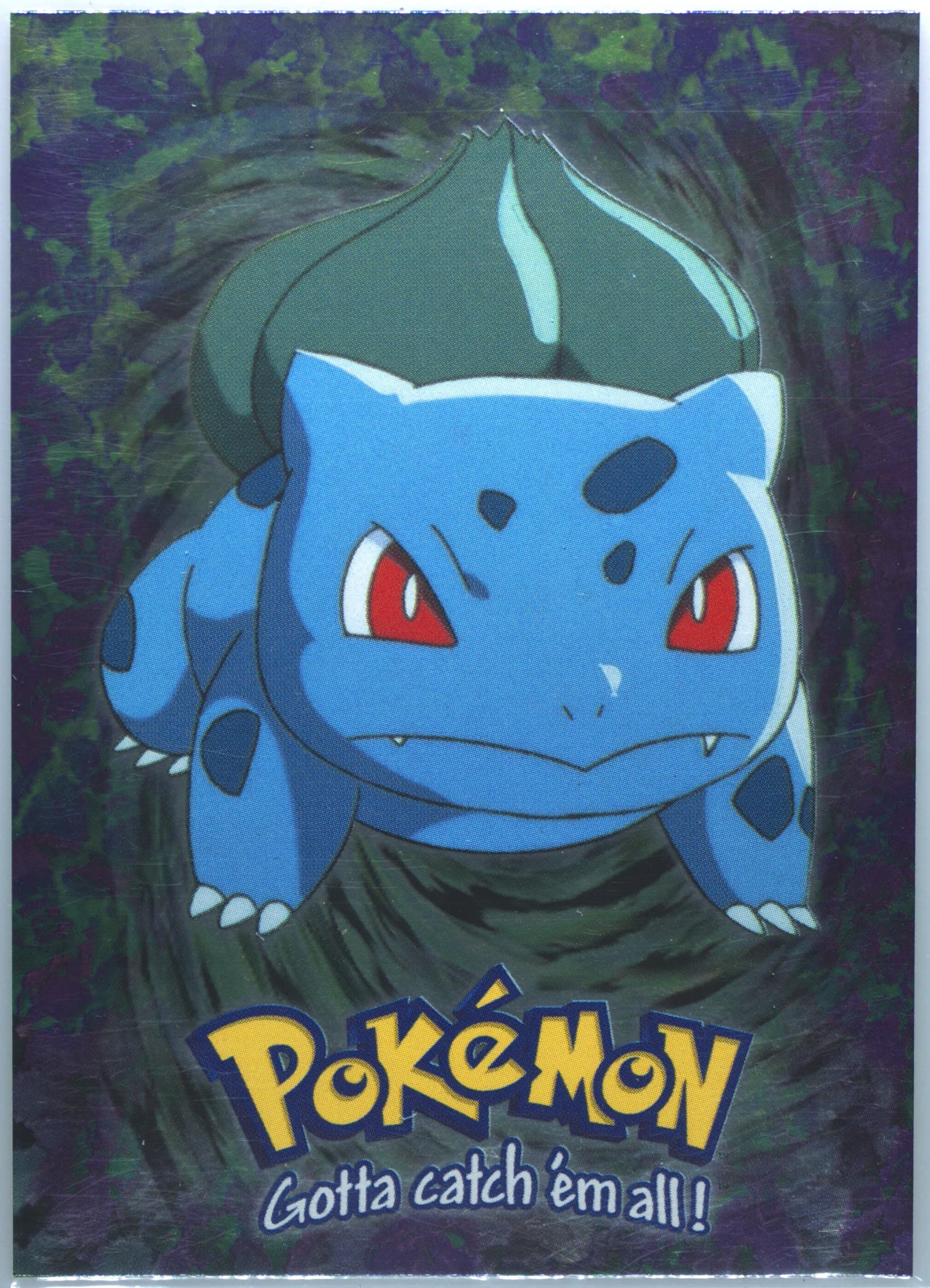 Bulbasaur #1 Foil (E1) 1999 Topps Pokemon the Movie Edt