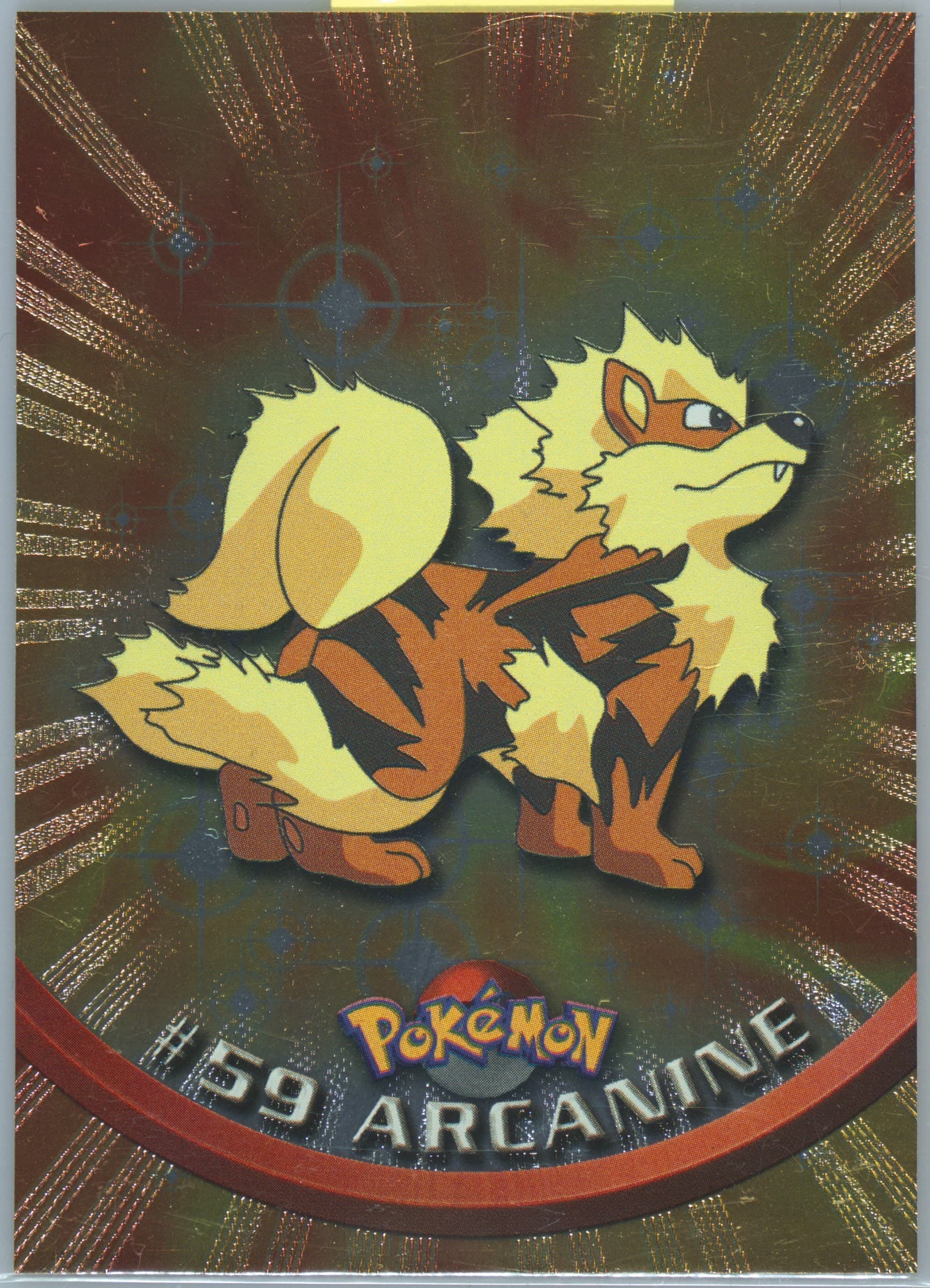 Arcanine Foil (59) 1999 Topps Pokemon TV