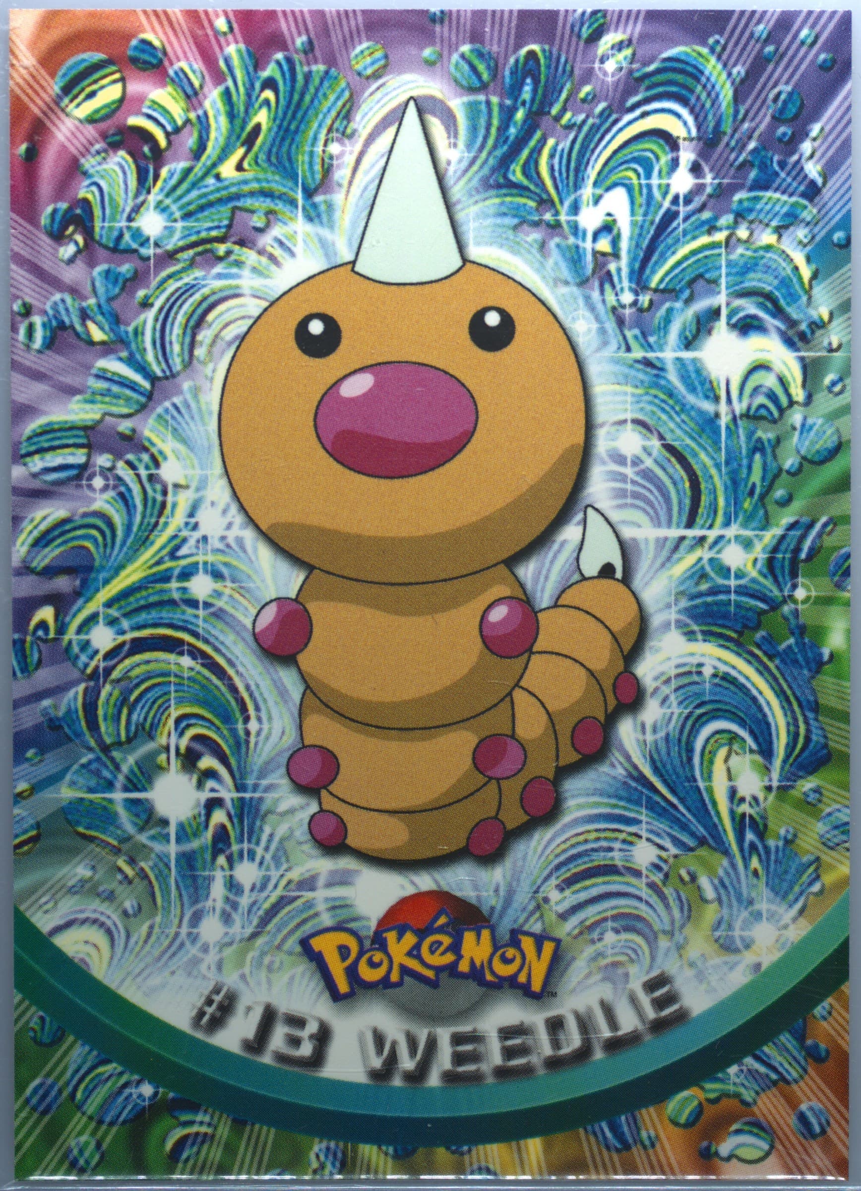 Weedle (13) 1999 Topps Pokemon TV