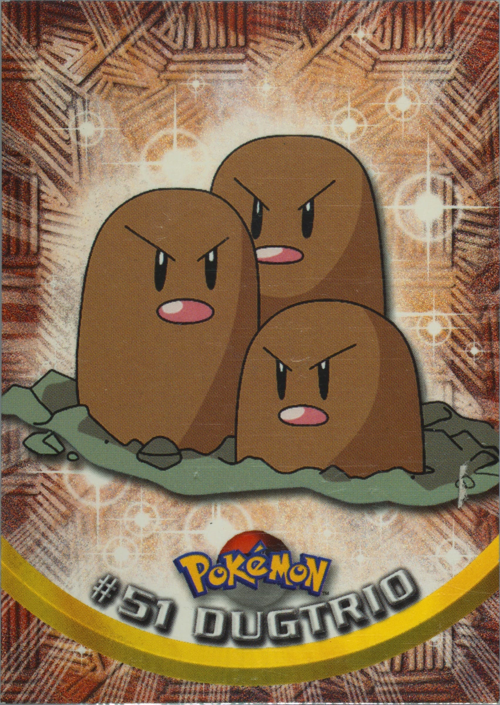 Dugtrio (51) 1999 Topps Pokemon TV
