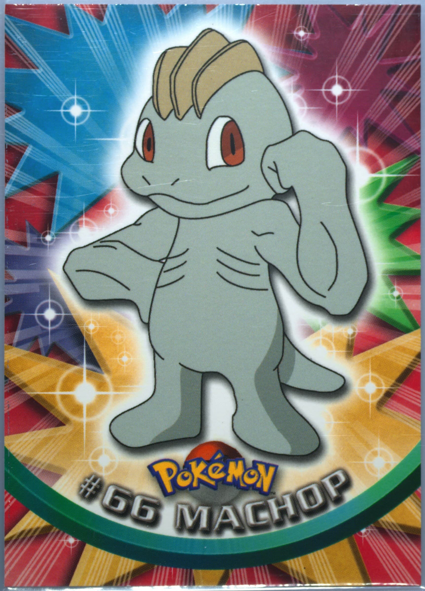 Machop (66) 1999 Topps Pokemon TV