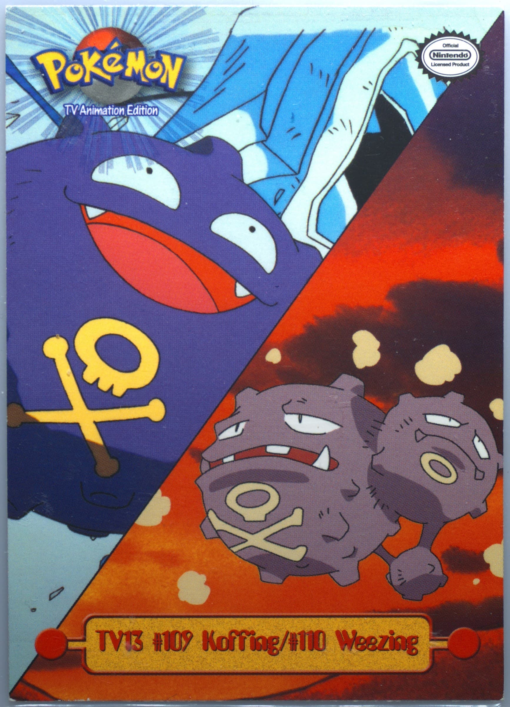 Koffing/Weezing (TV13) 1999 Topps Pokemon Series 1 Character Cards