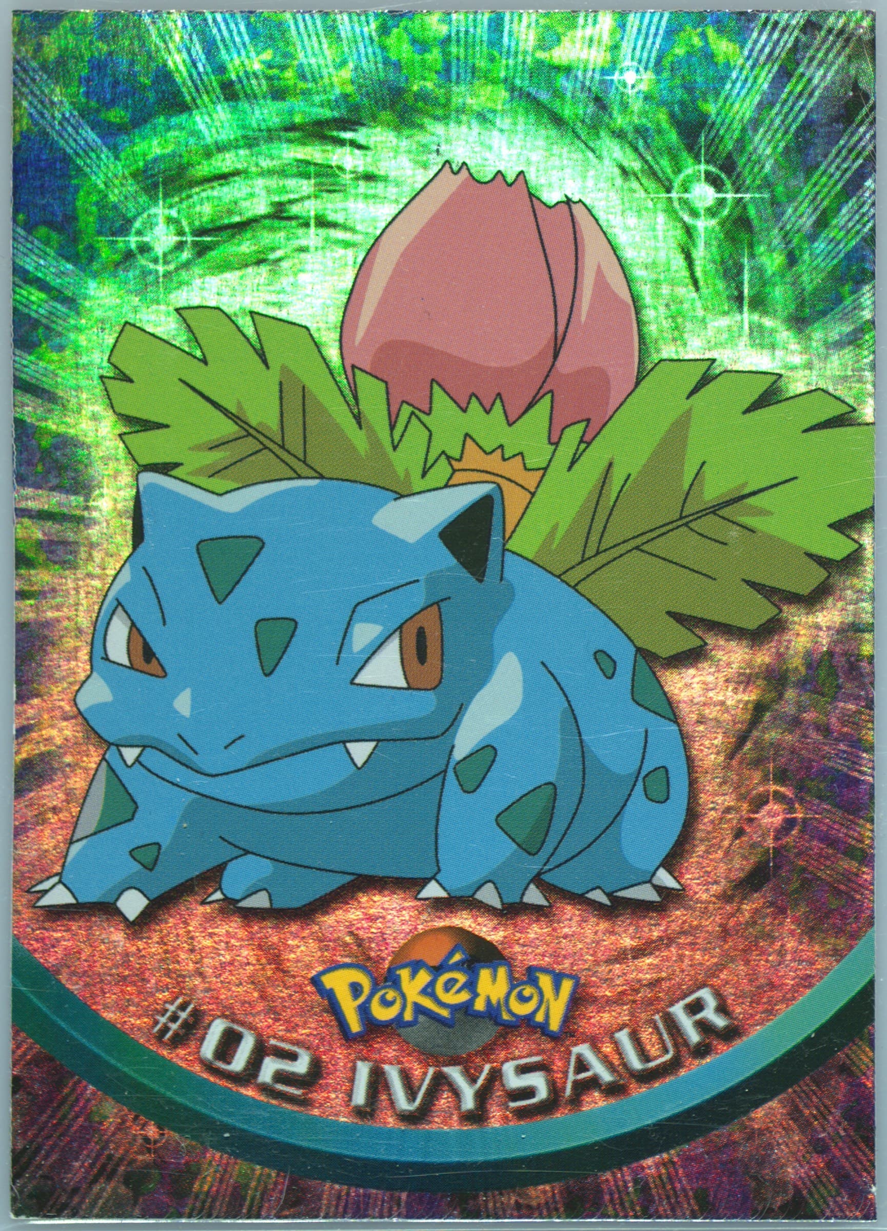 Ivysaur Rainbow Foil (2) 1999 Topps Pokemon TV