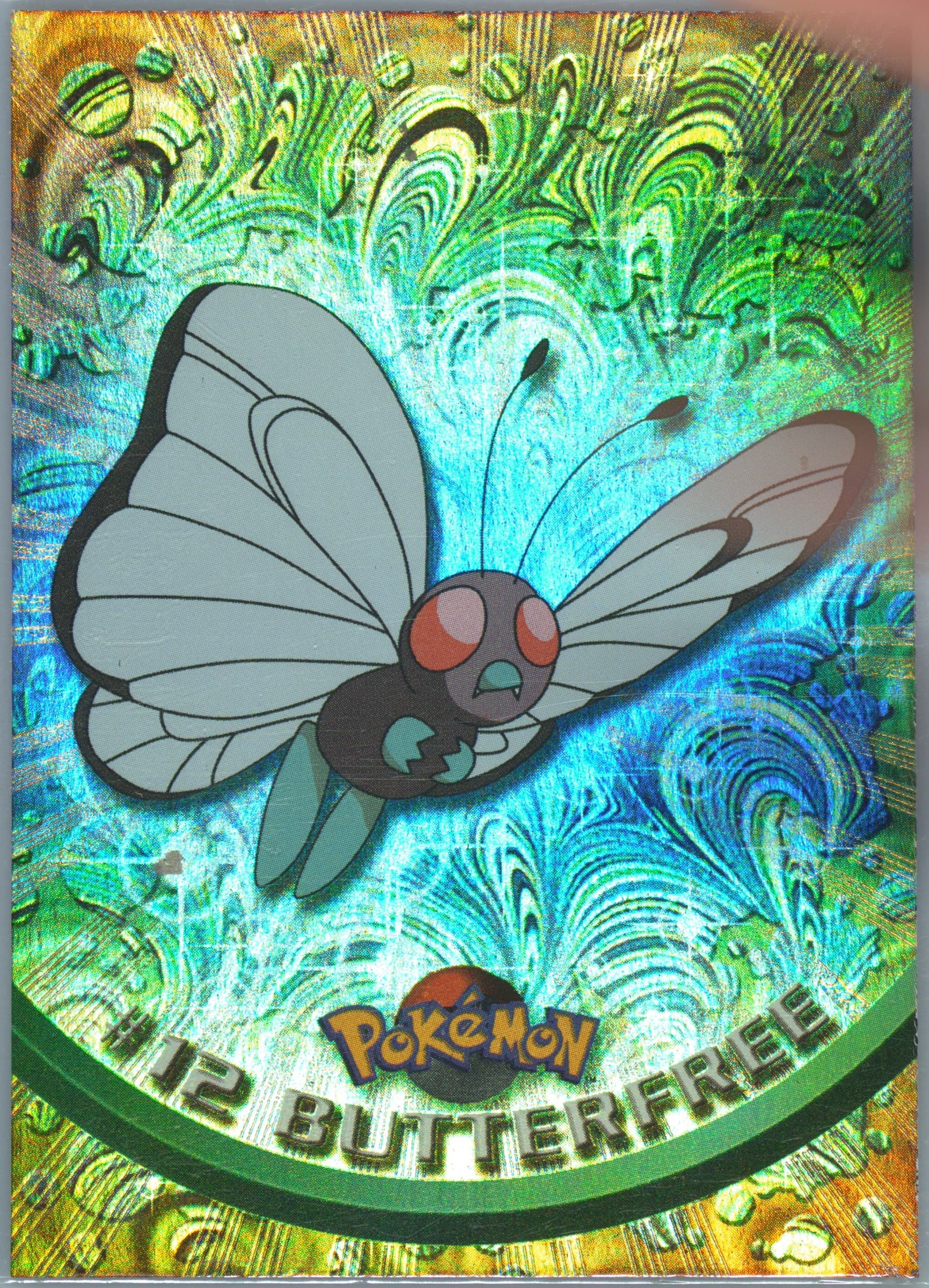 Butterfree Rainbow Foil (12) 1999 Topps Pokemon TV