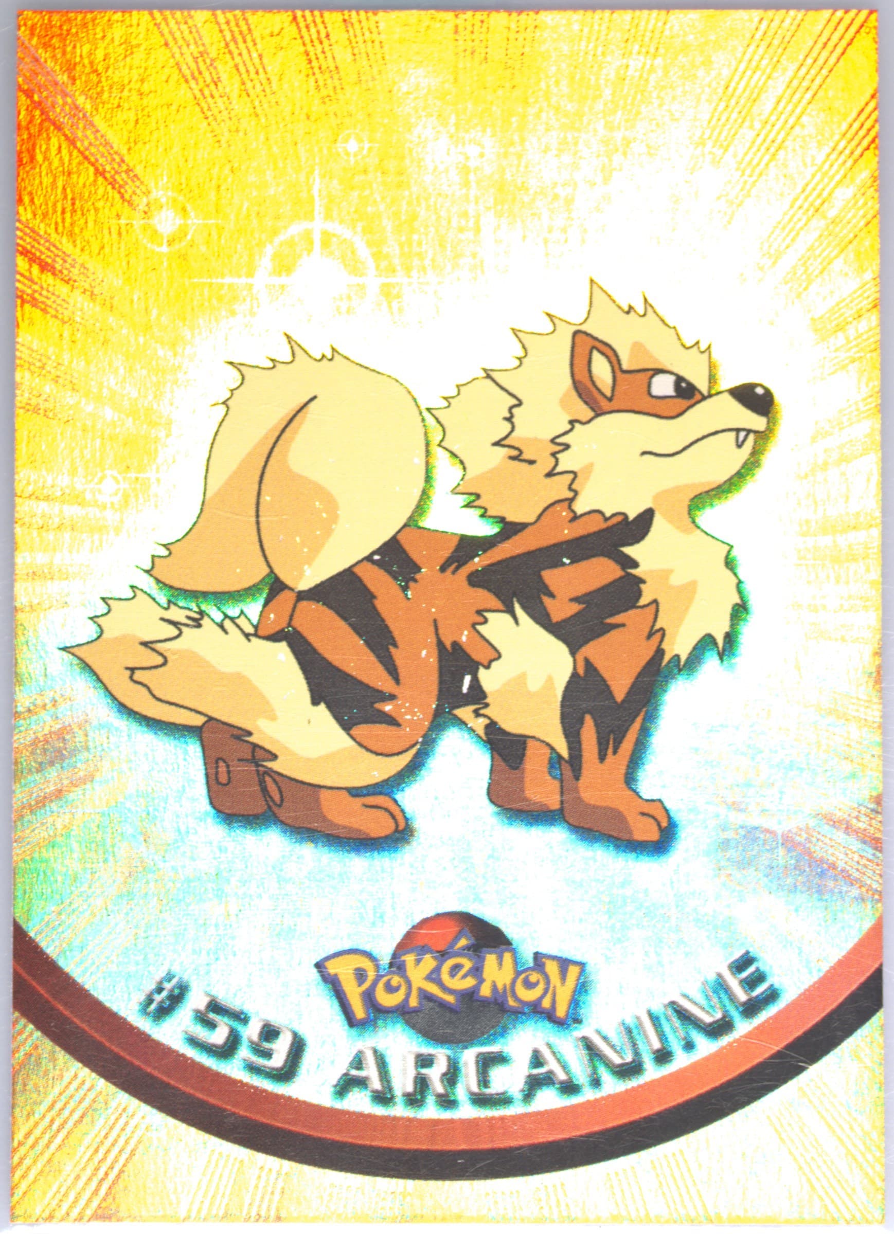 Arcanine Rainbow Foil (59) 1999 Topps Pokemon TV