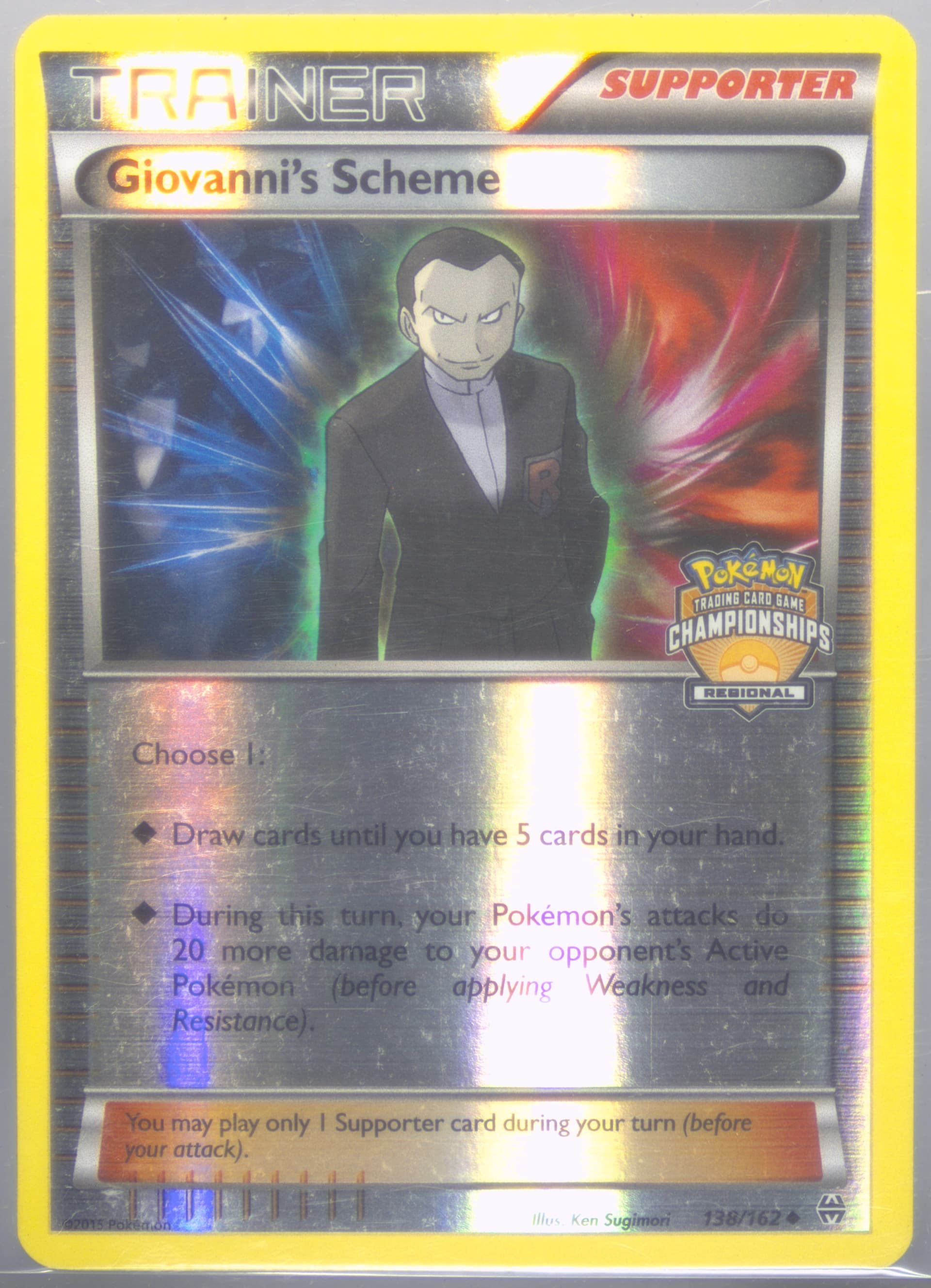 Giovanni's Scheme-Reverse Foil Regional Championships (138) 2015 Pokemon XY Breakthrough