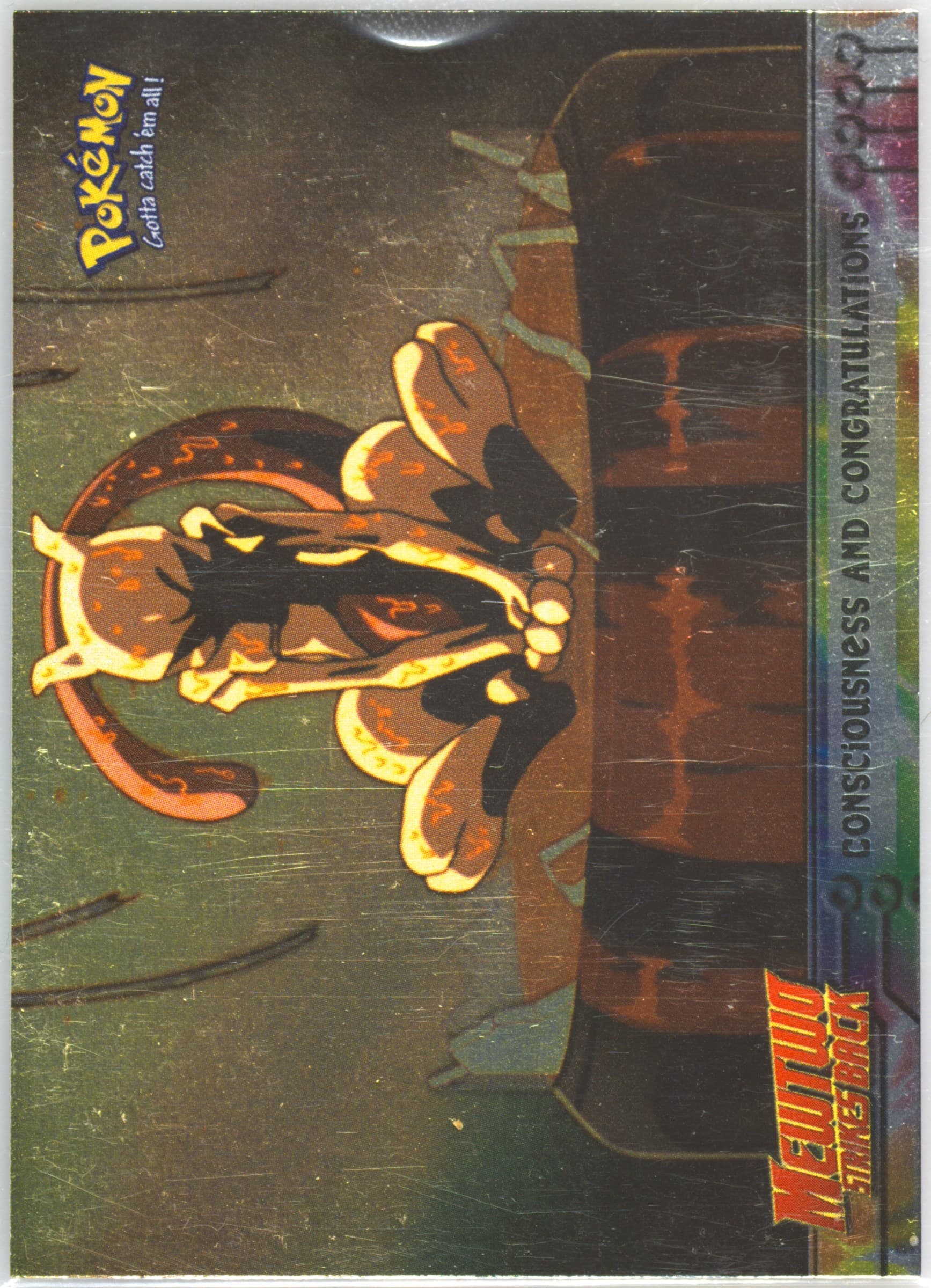 Movie Edition Consciousness and Congratulations-Foil (3) 1999 Topps Pokemon the Movie Edt