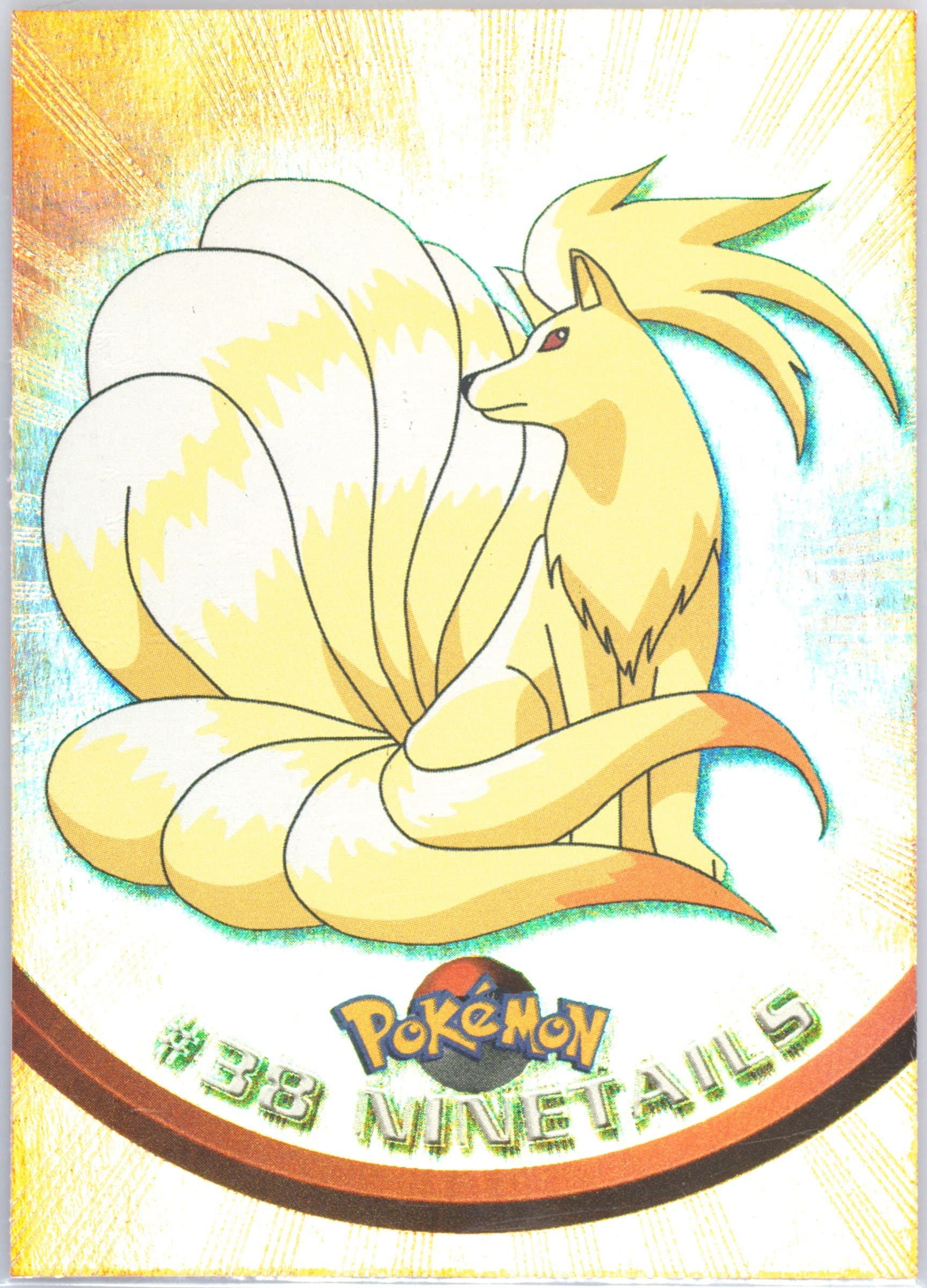 Ninetails Rainbow Foil (38) 1999 Topps Pokemon TV