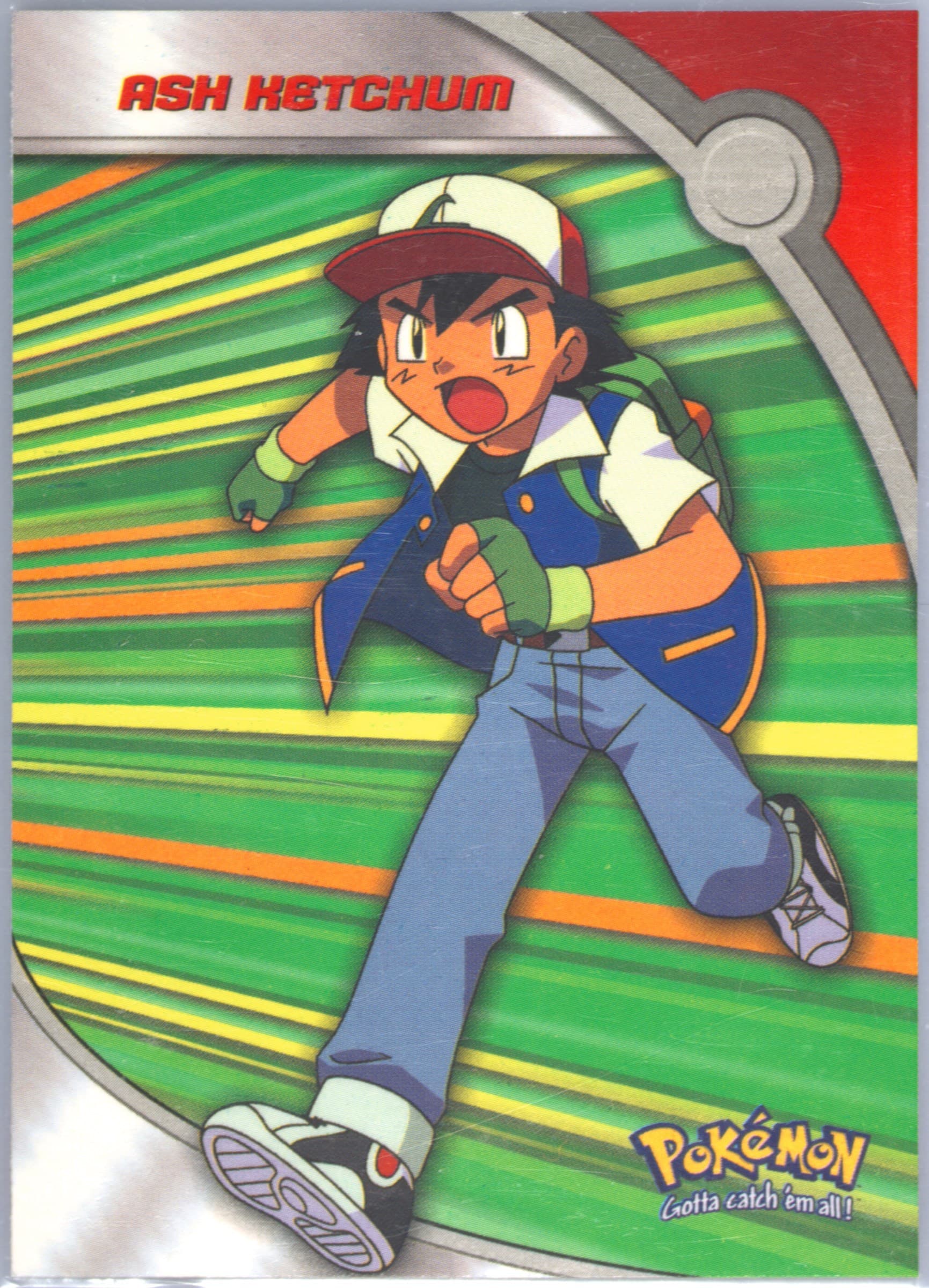 Ash Ketchum (HV1) 2000 Topps Pokemon TV Animation Series 2 Heroes & Villains
