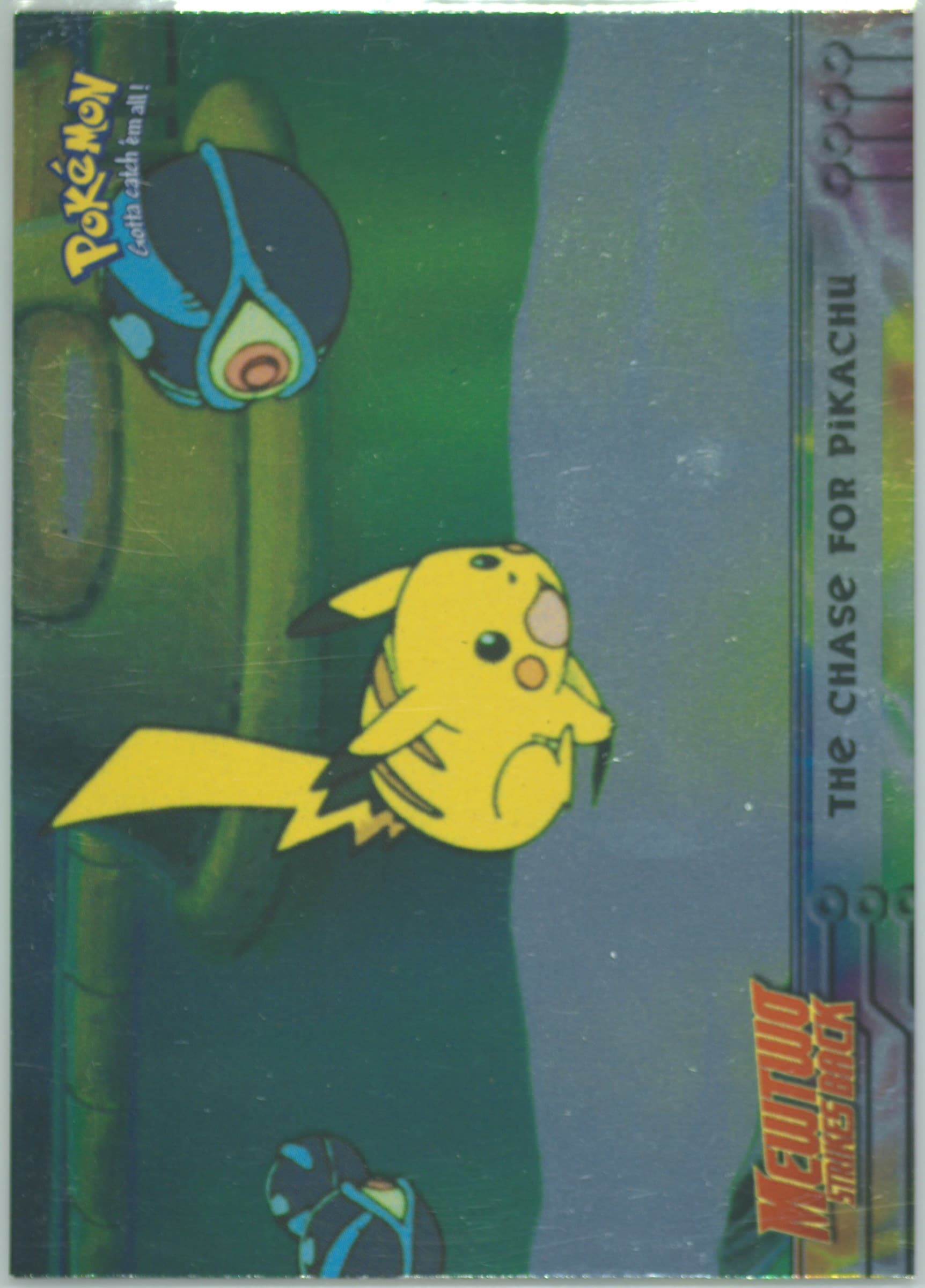 Movie Edition The Chase for Pikachu-Foil (28) 1999 Topps Pokemon the Movie Edt