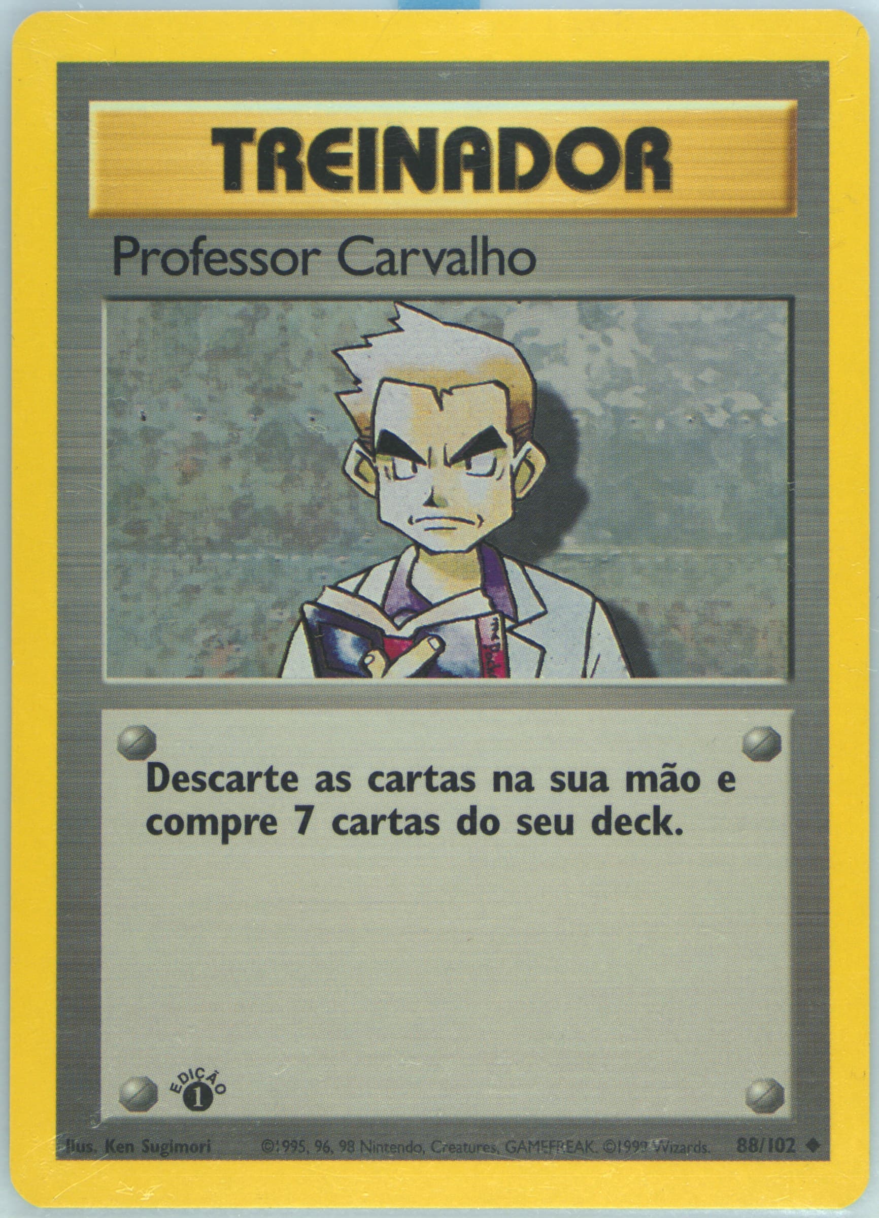 Professor Carvalho 1st Edition (88) 1999 Pokemon Portuguese