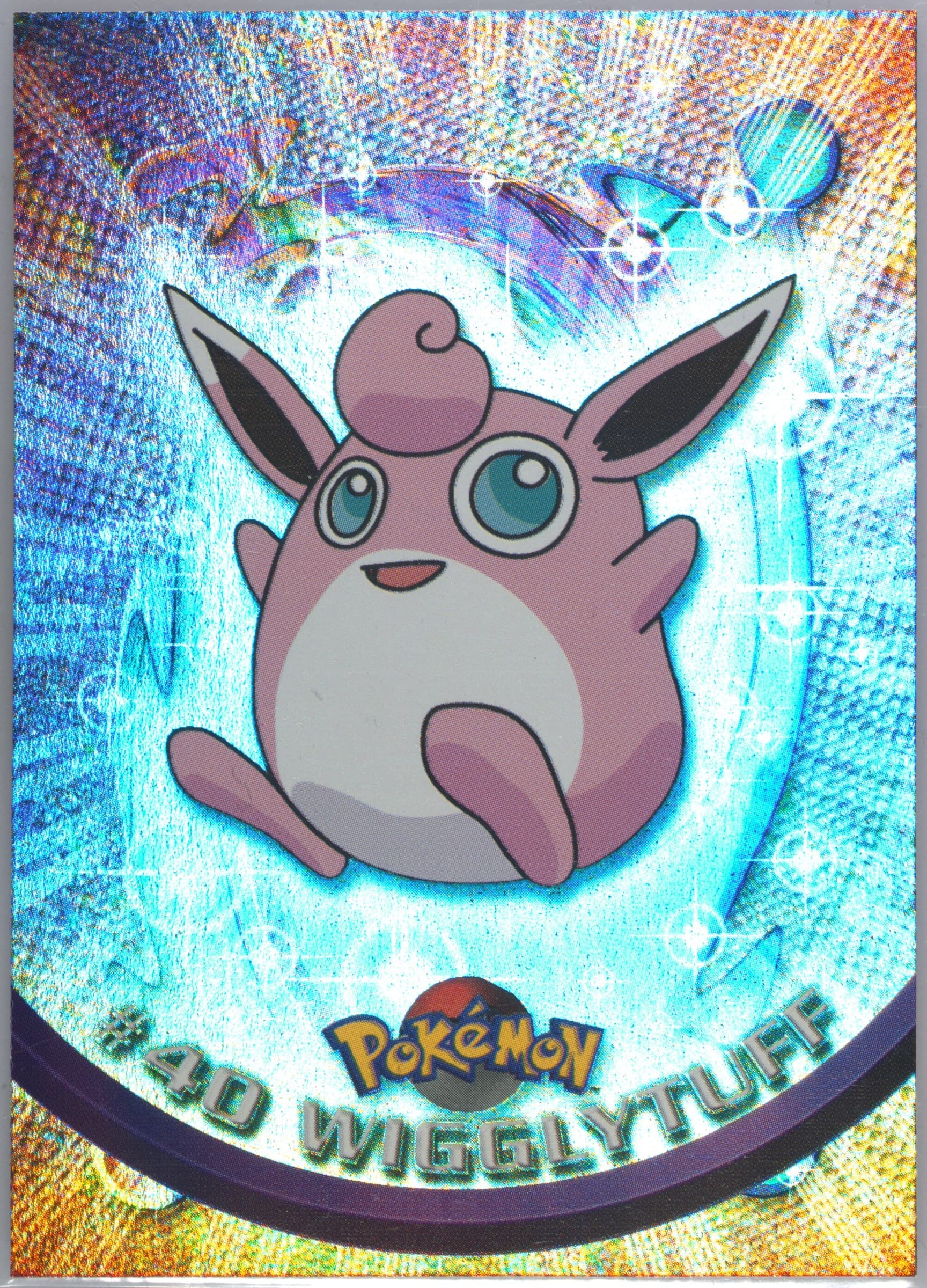 Wigglytuff Rainbow Foil (40) 1999 Topps Pokemon TV