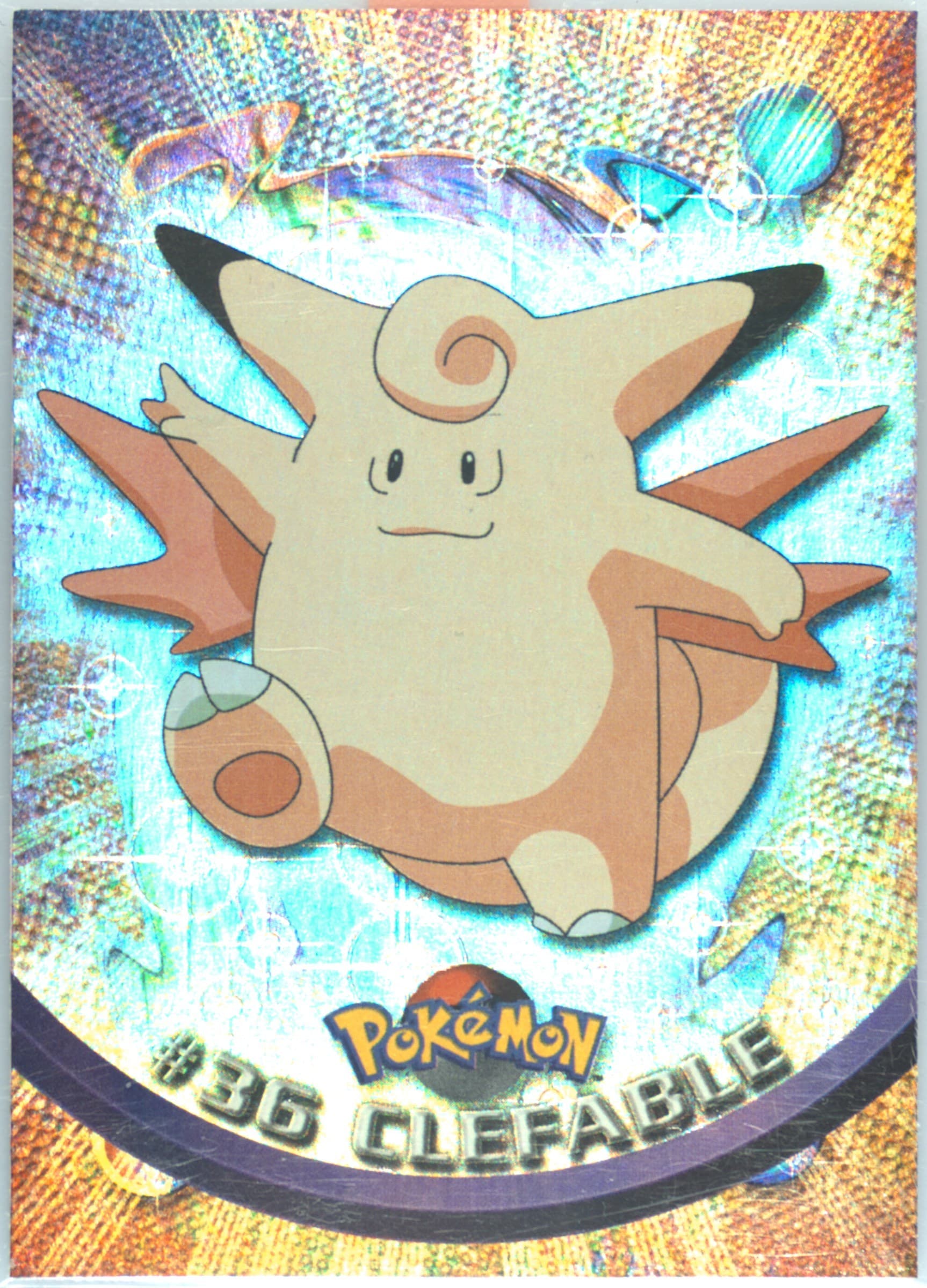 Clefable Rainbow Foil (36) 1999 Topps Pokemon TV