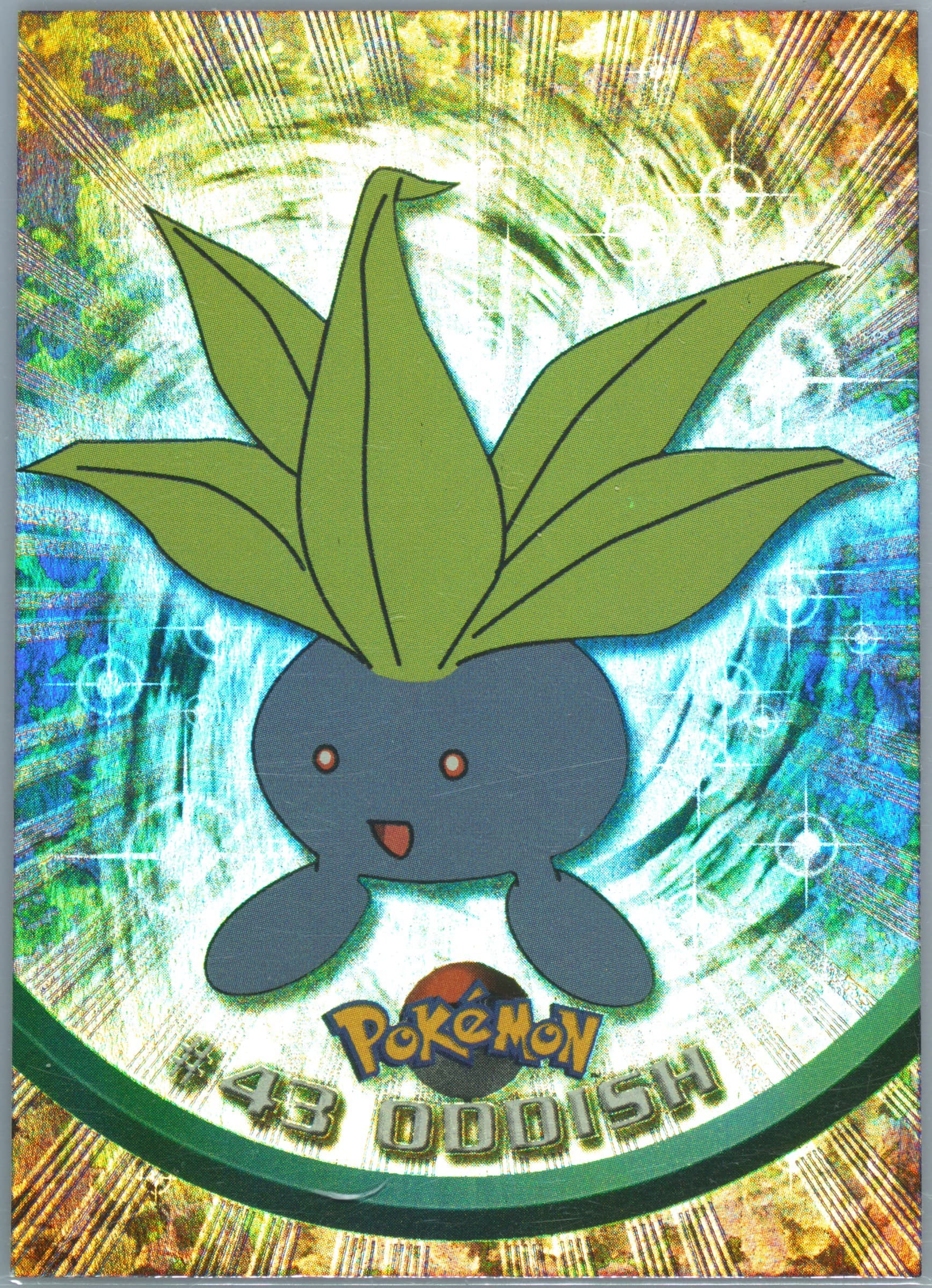 Oddish Rainbow Foil (43) 1999 Topps Pokemon TV