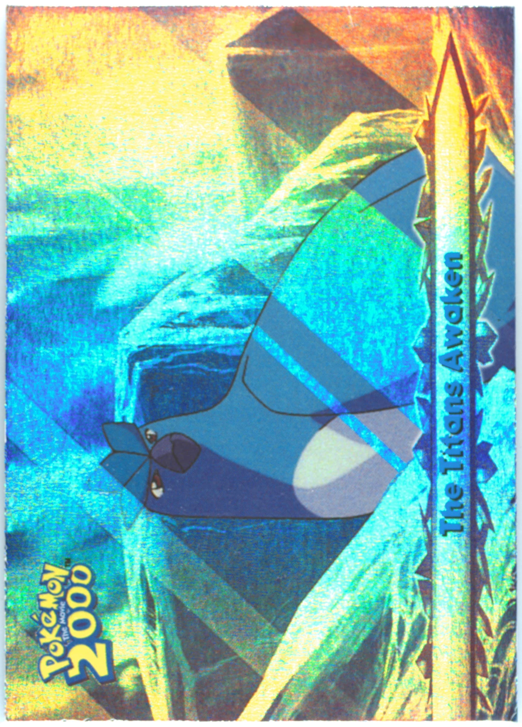The Titans Awaken Rainbow Foil (63) 2000 Topps Pokemon the Movie 2000