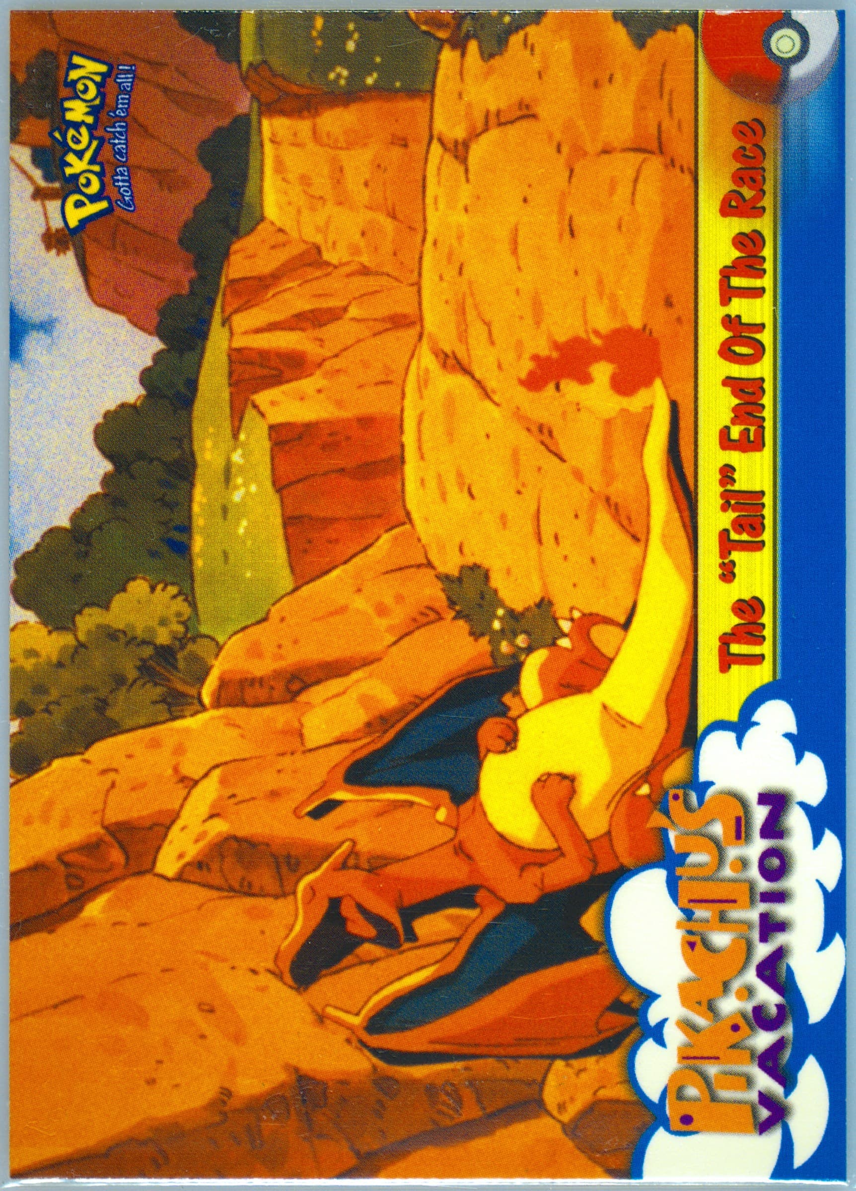 Movie Edition The "Tail" End of the Race (50) 1999 Topps Pokemon the Movie Edt