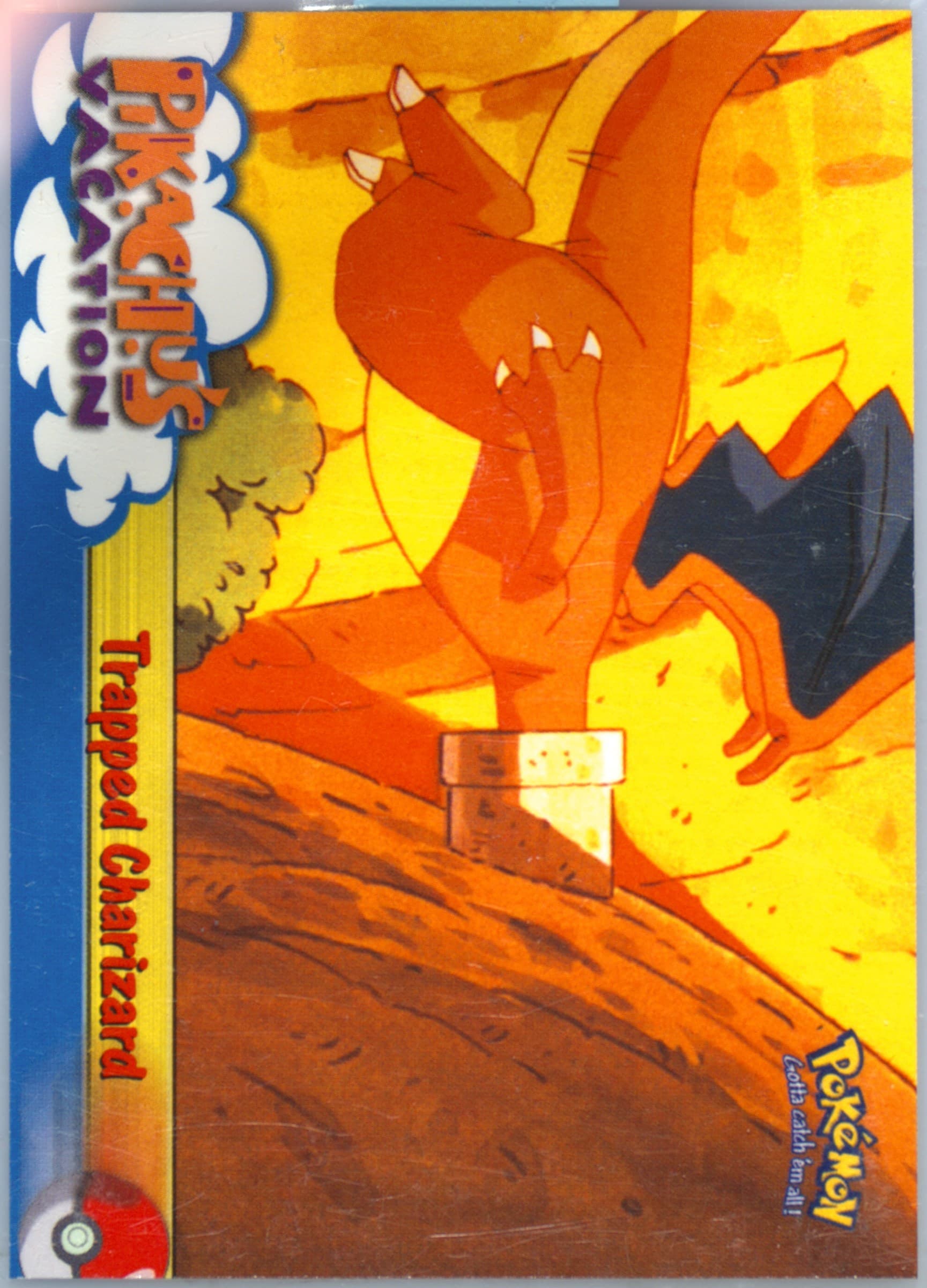 Movie Edition Trapped Charizard (51) 1999 Topps Pokemon the Movie Edt